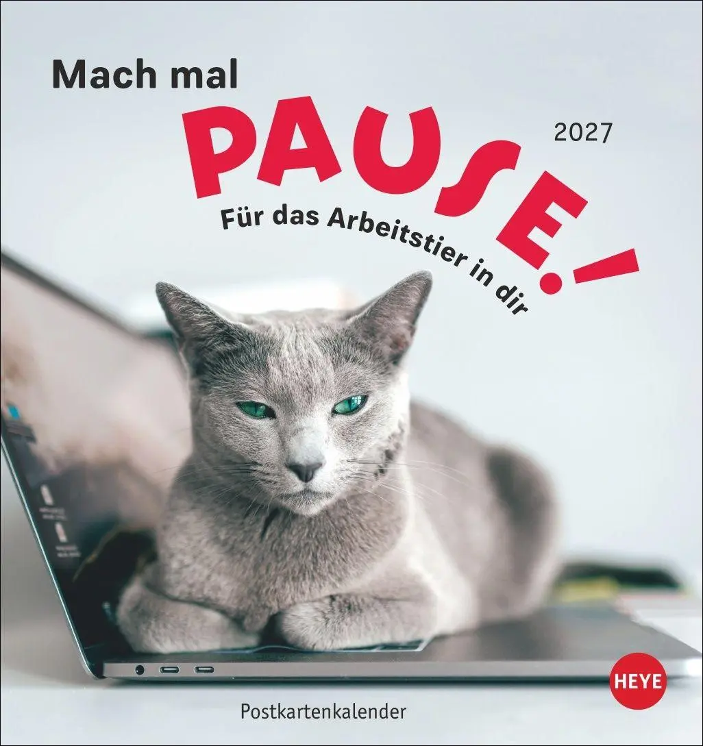 Cover: 9783756416226 | Mach mal Pause Postkartenkalender 2027 - Für das Arbeitstier in dir