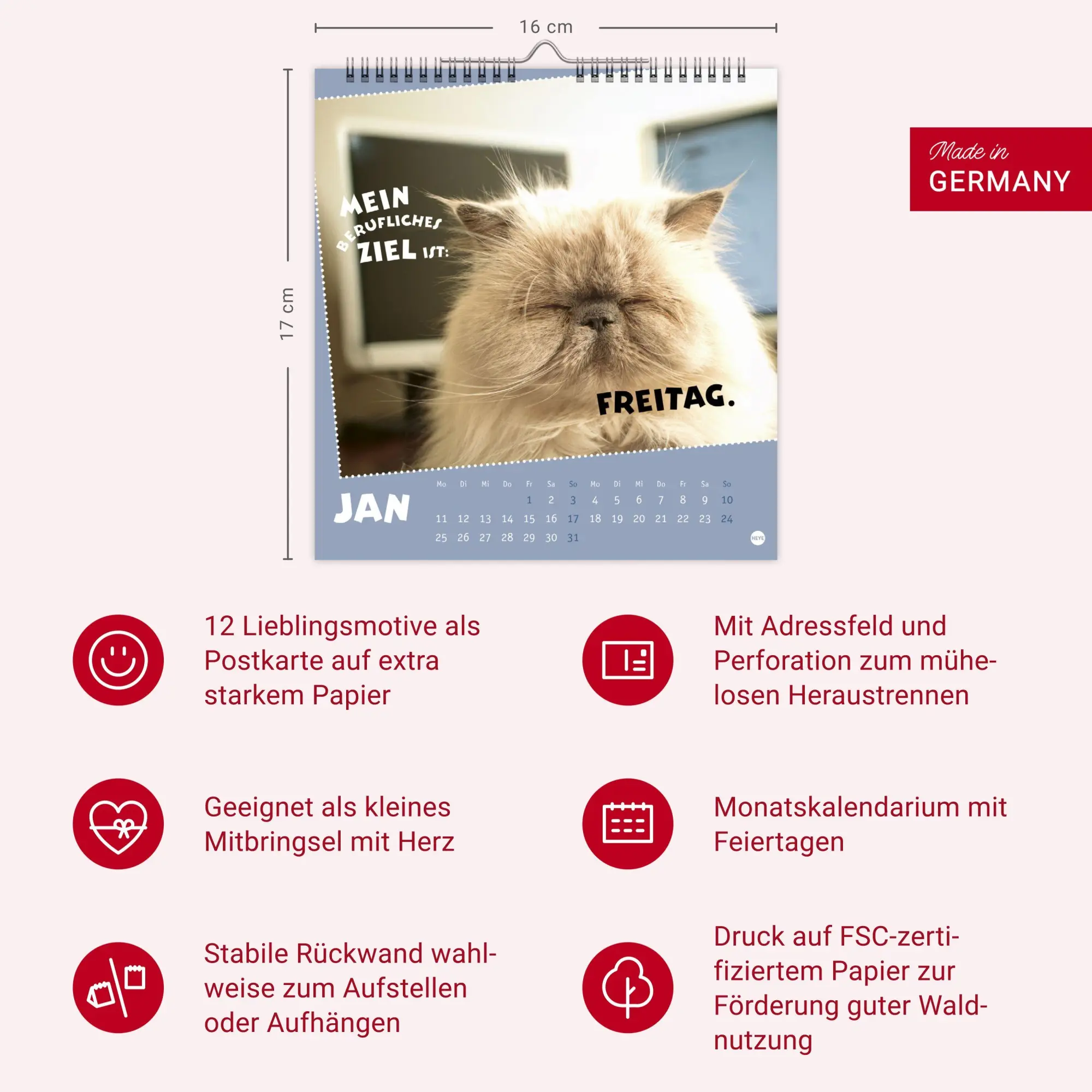 Bild: 9783756416226 | Mach mal Pause Postkartenkalender 2027 - Für das Arbeitstier in dir
