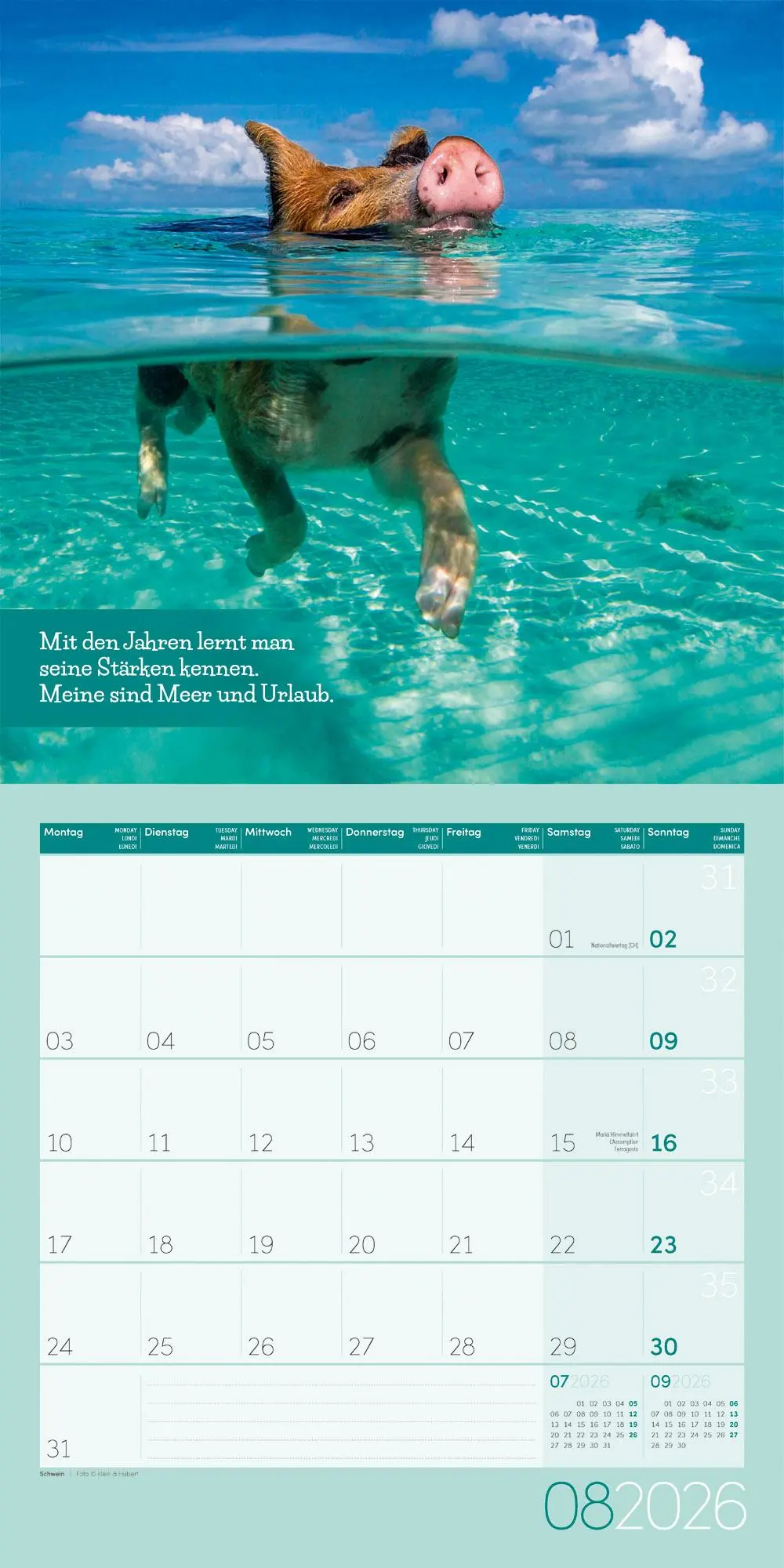 Bild: 9783838446226 | Keep Smiling! Kalender 2026 - 30x30 | Ackermann Kunstverlag GmbH