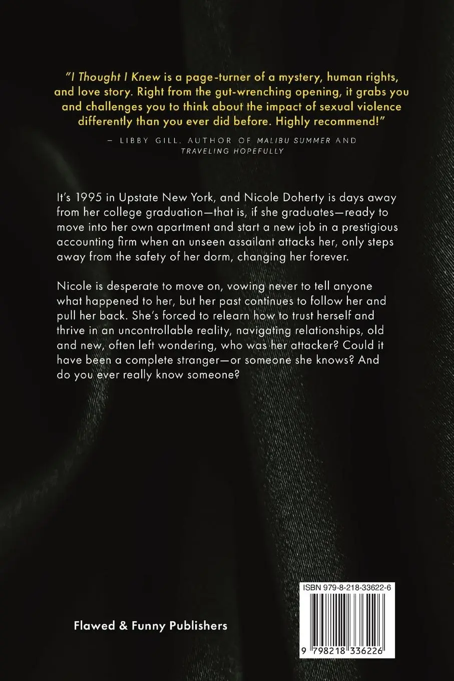 Rückseite: 9798218336226 | I Thought I Knew | Melissa Trombetta | Taschenbuch | Englisch | 2024