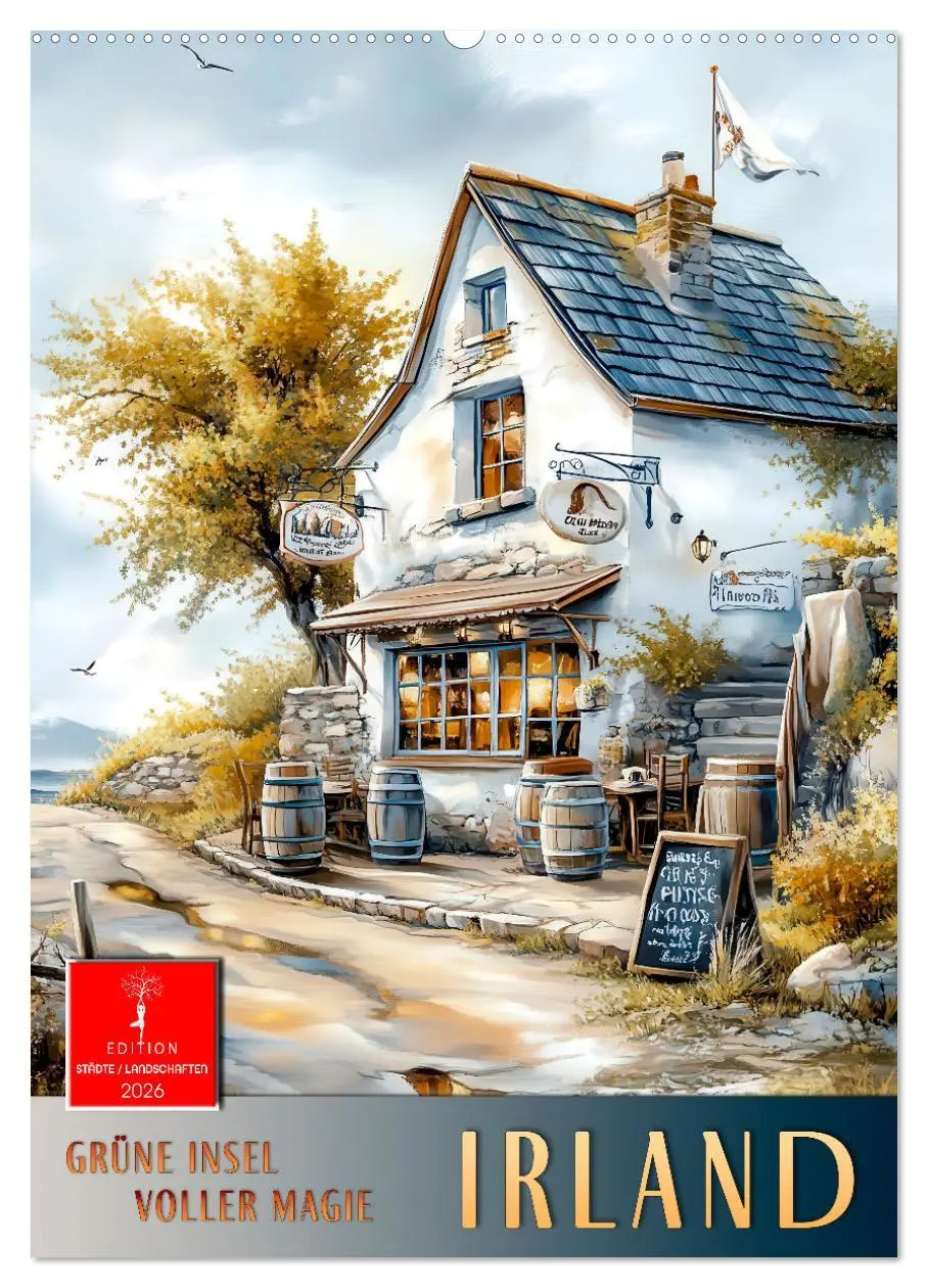 Cover: 9783457286326 | Irland - Grüne Insel voller Magie (Wandkalender 2026 DIN A2 hoch),...