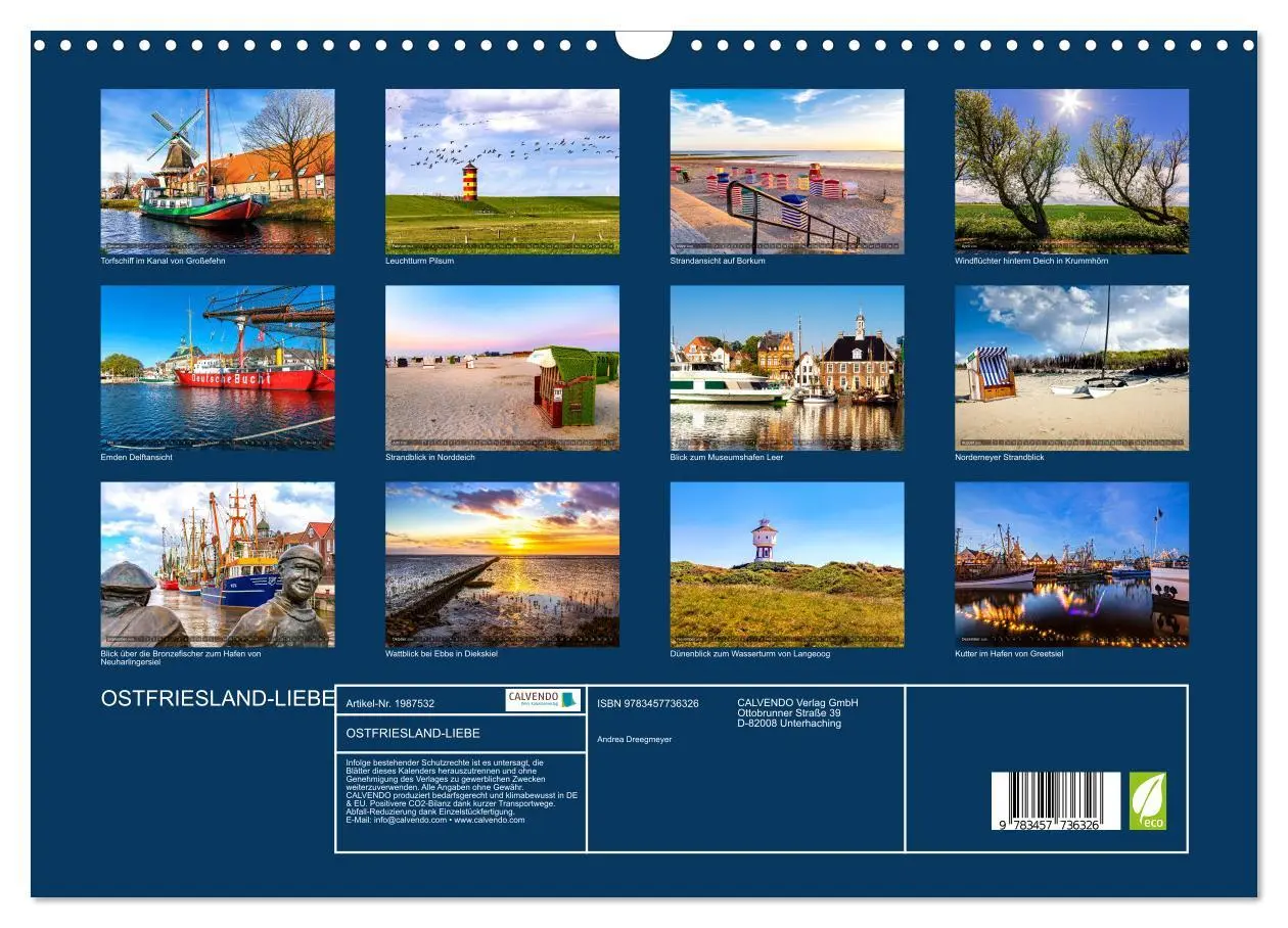 Bild: 9783457736326 | OSTFRIESLAND-LIEBE (Wandkalender 2026 DIN A3 quer), CALVENDO...