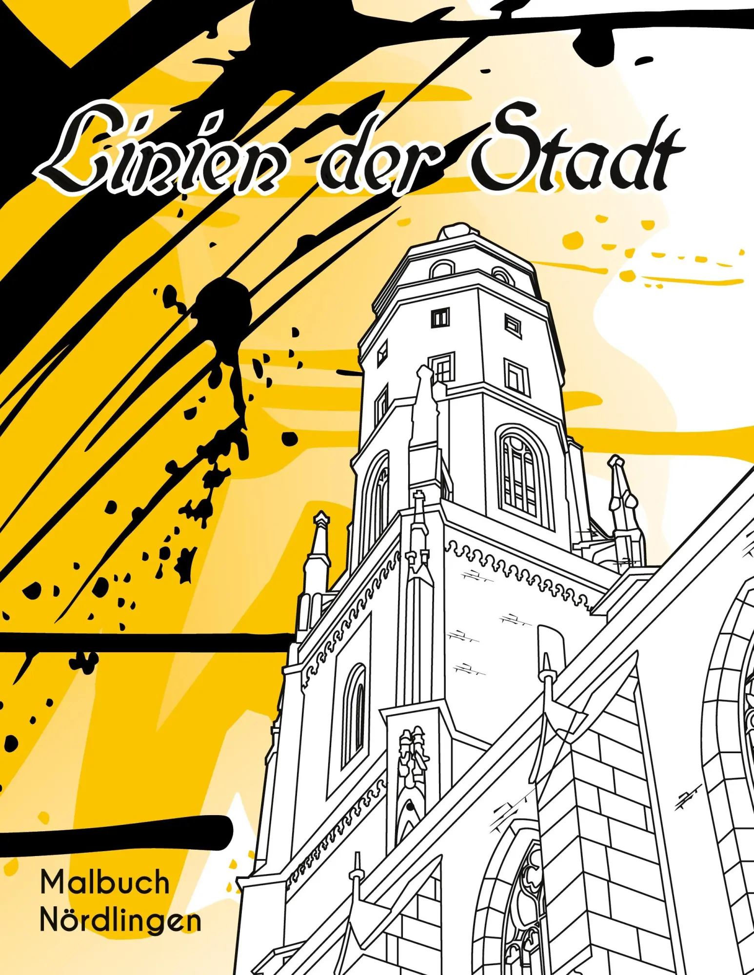 Cover: 9783695196326 | Linien der Stadt | Malbuch Nördlingen | Sebastian Wegele | Taschenbuch