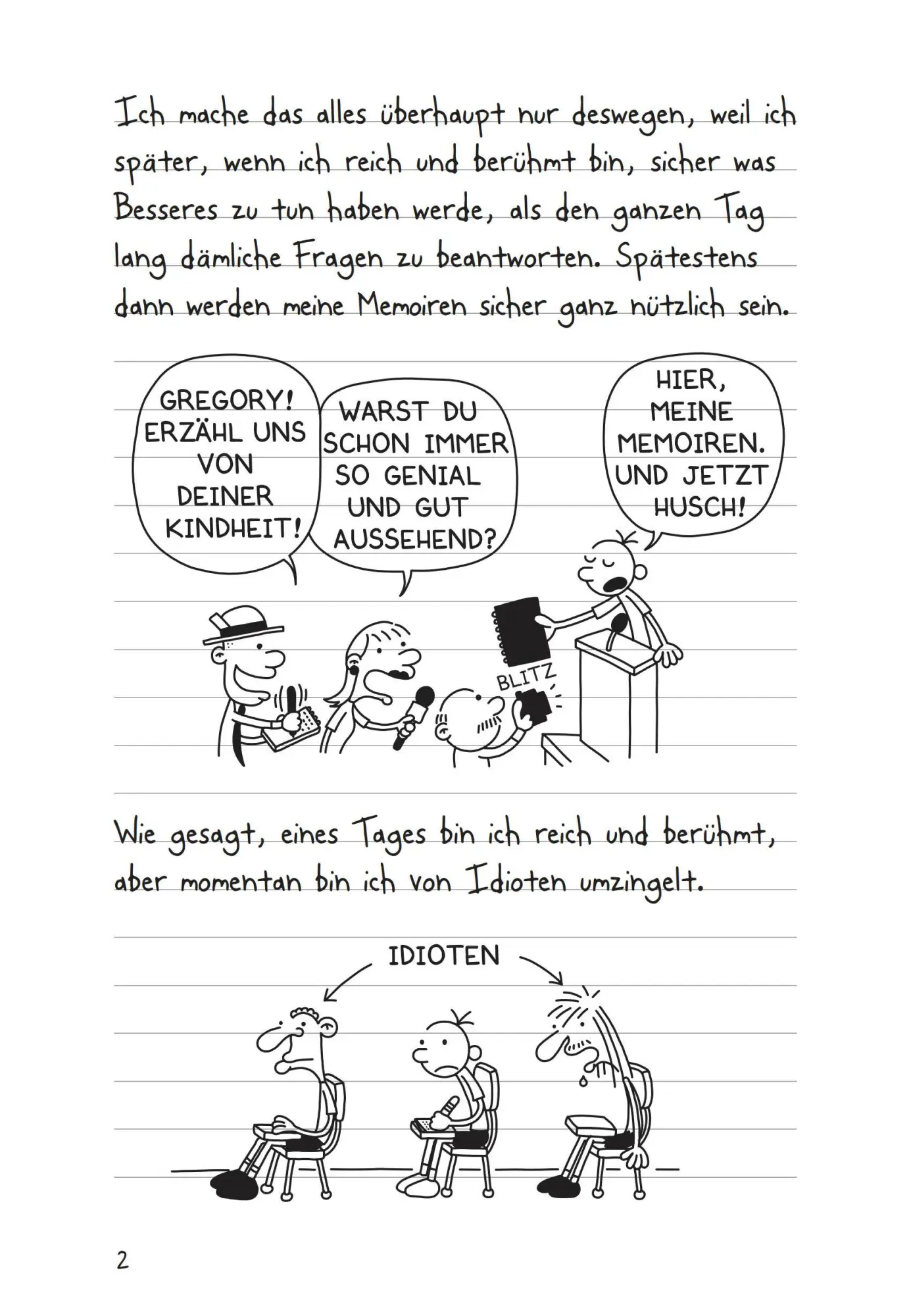 Bild: 9783833936326 | Gregs Tagebuch 01: Von Idioten umzingelt! | Ein Comic-Roman | Kinney