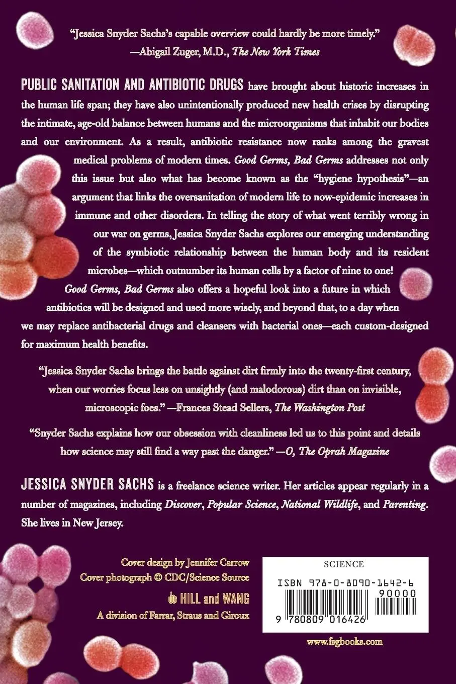 Rückseite: 9780809016426 | Good Germs, Bad Germs | Jessica Snyder Sachs | Taschenbuch | Englisch