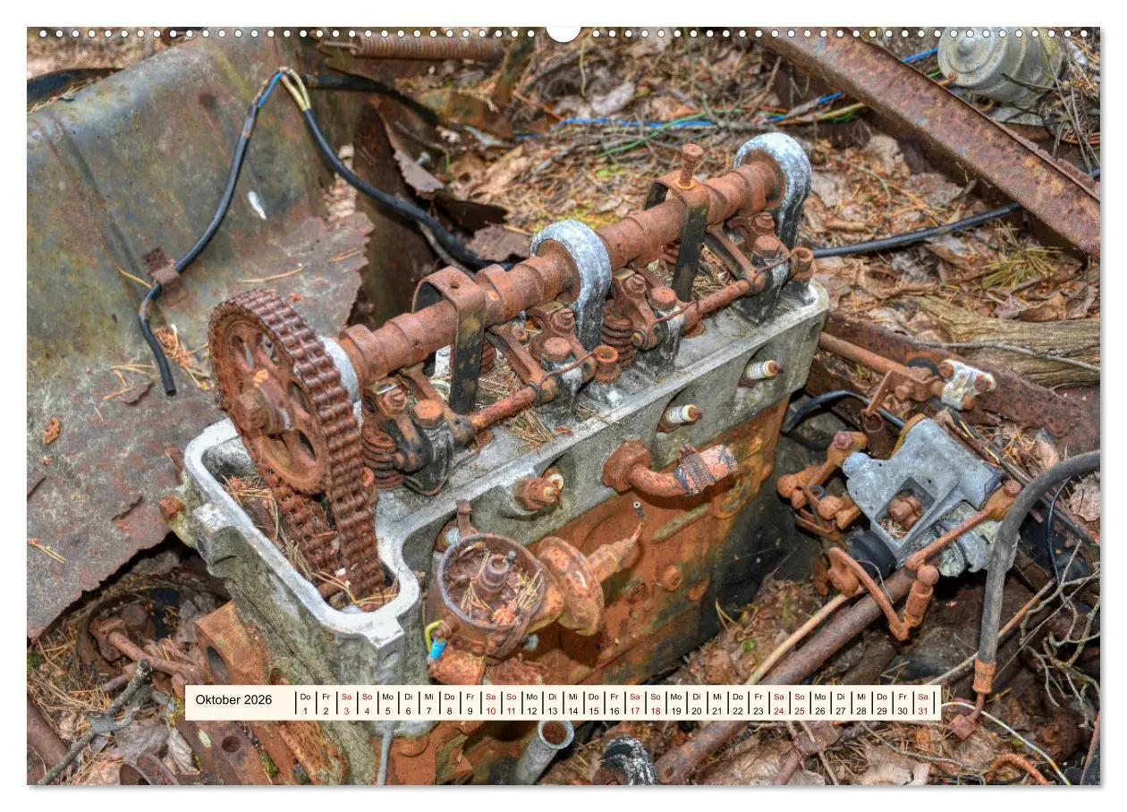 Bild: 9783457276426 | Autowracks - Verlorener Glanz 2026 (Wandkalender 2026 DIN A2 quer),...