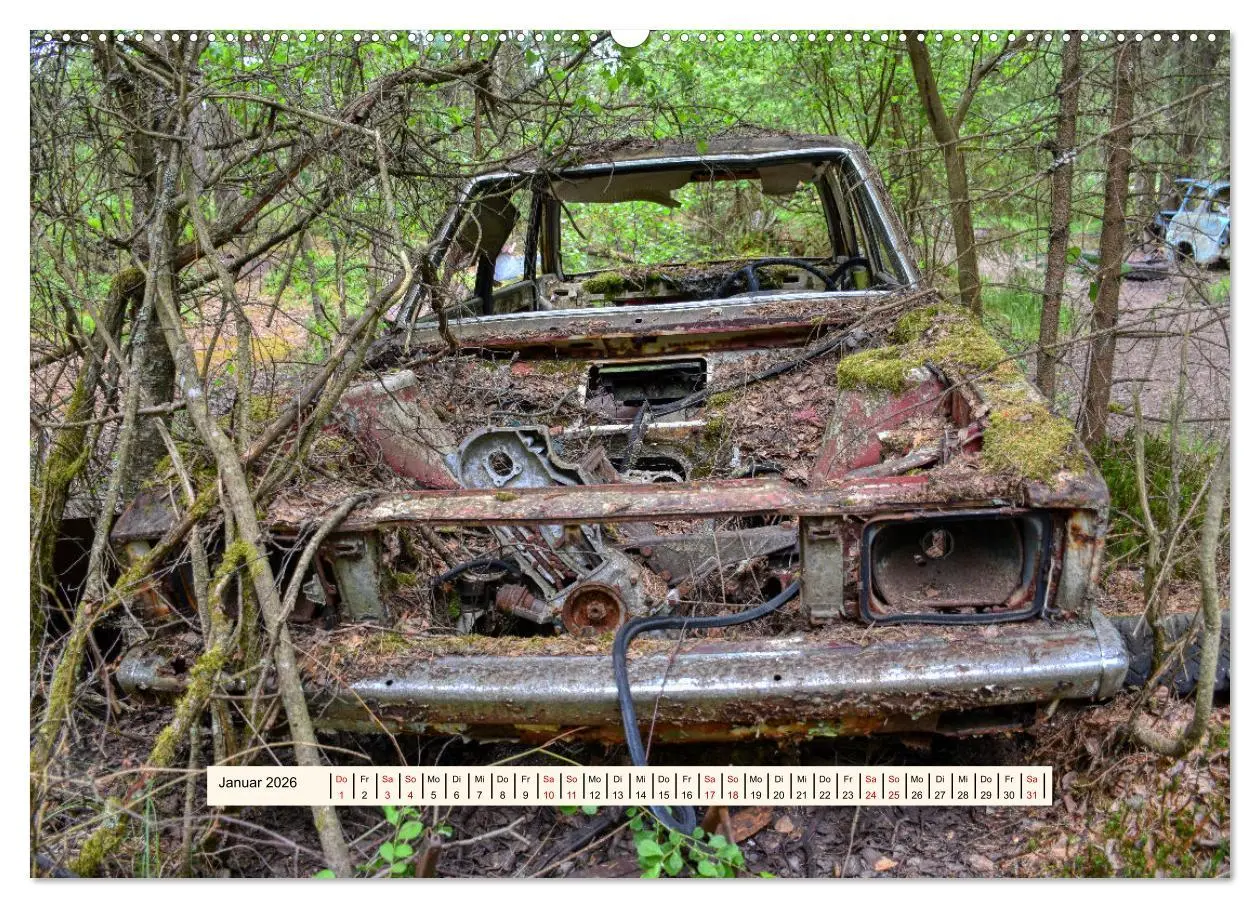 Bild: 9783457276426 | Autowracks - Verlorener Glanz 2026 (Wandkalender 2026 DIN A2 quer),...