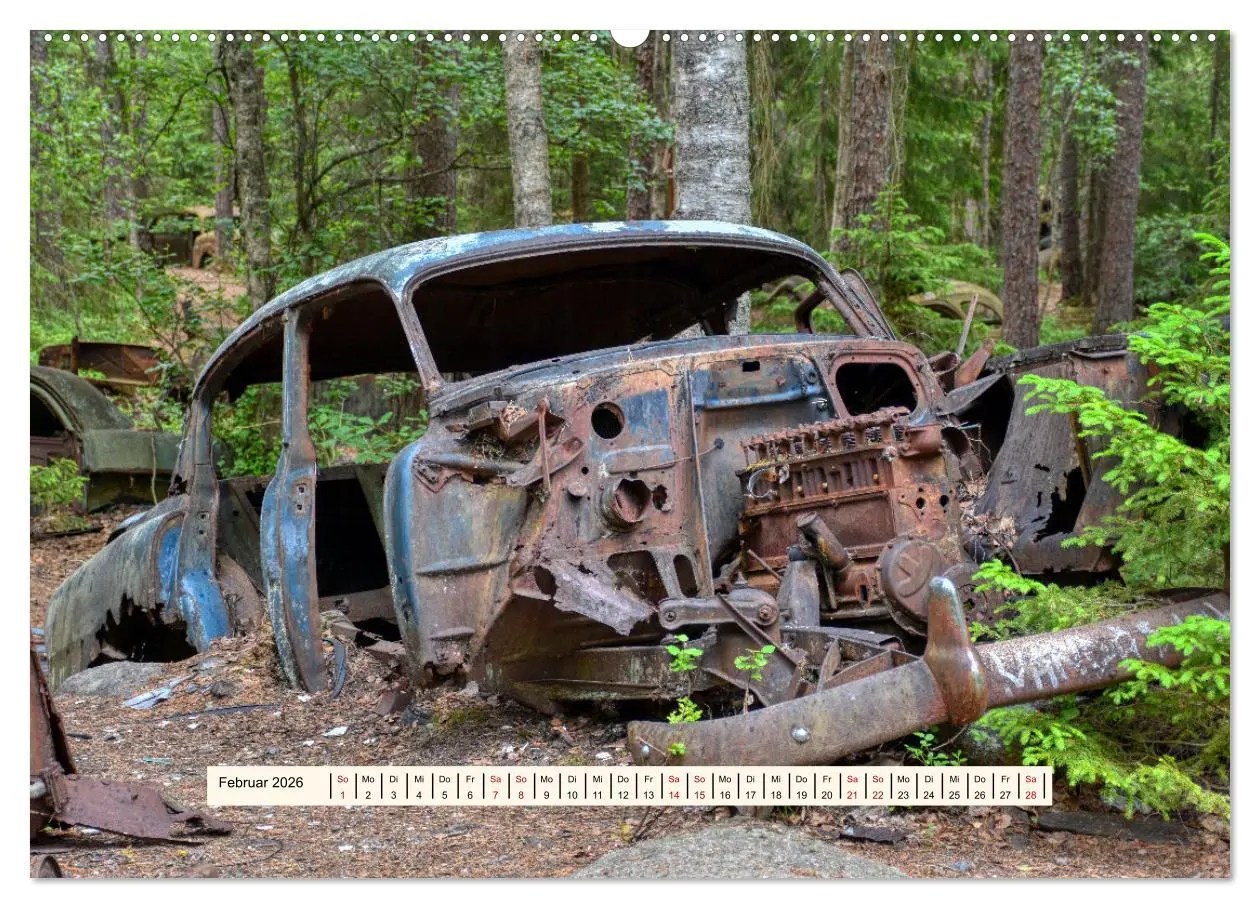 Bild: 9783457276426 | Autowracks - Verlorener Glanz 2026 (Wandkalender 2026 DIN A2 quer),...