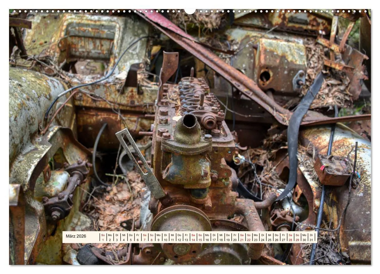 Bild: 9783457276426 | Autowracks - Verlorener Glanz 2026 (Wandkalender 2026 DIN A2 quer),...