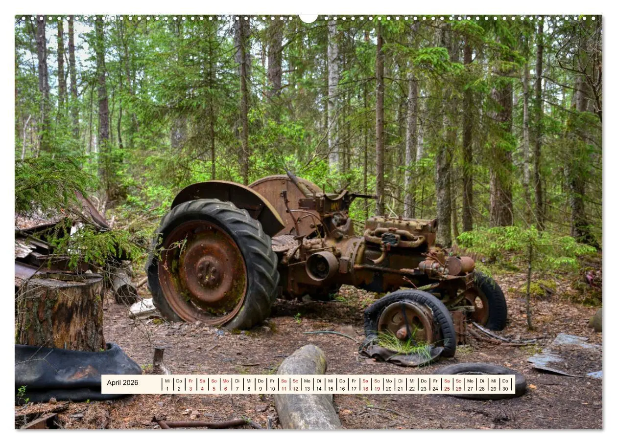 Bild: 9783457276426 | Autowracks - Verlorener Glanz 2026 (Wandkalender 2026 DIN A2 quer),...