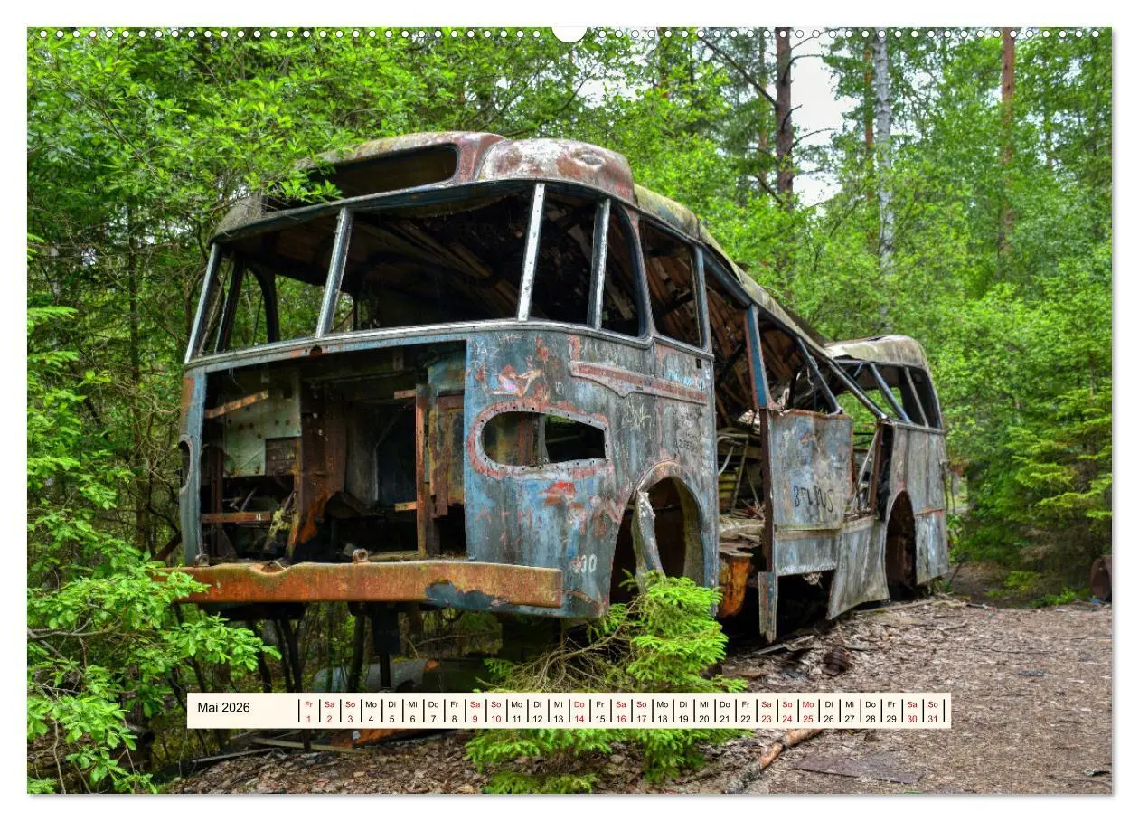 Bild: 9783457276426 | Autowracks - Verlorener Glanz 2026 (Wandkalender 2026 DIN A2 quer),...