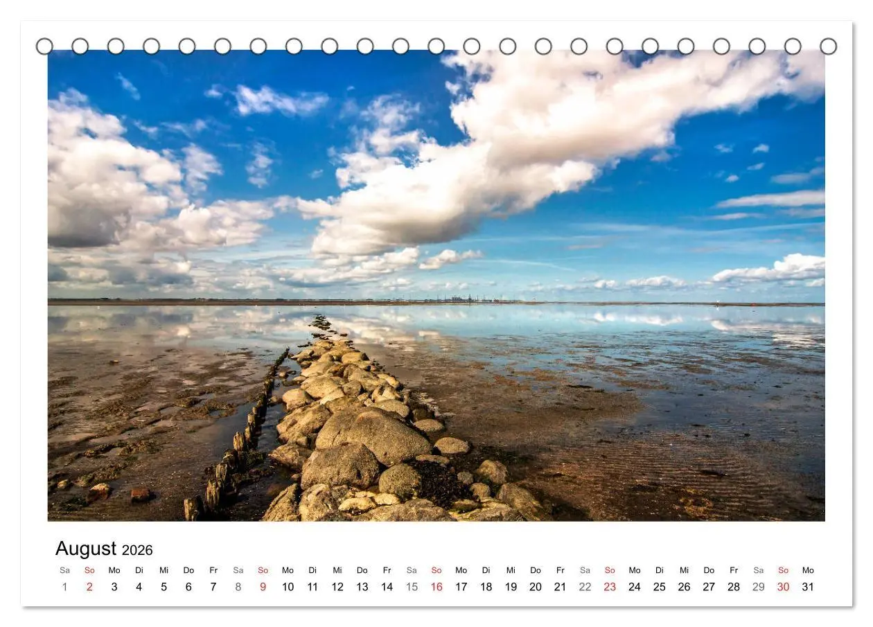 Bild: 9783457966426 | Ostfriesland - Tour (Tischkalender 2026 DIN A5 quer), CALVENDO...