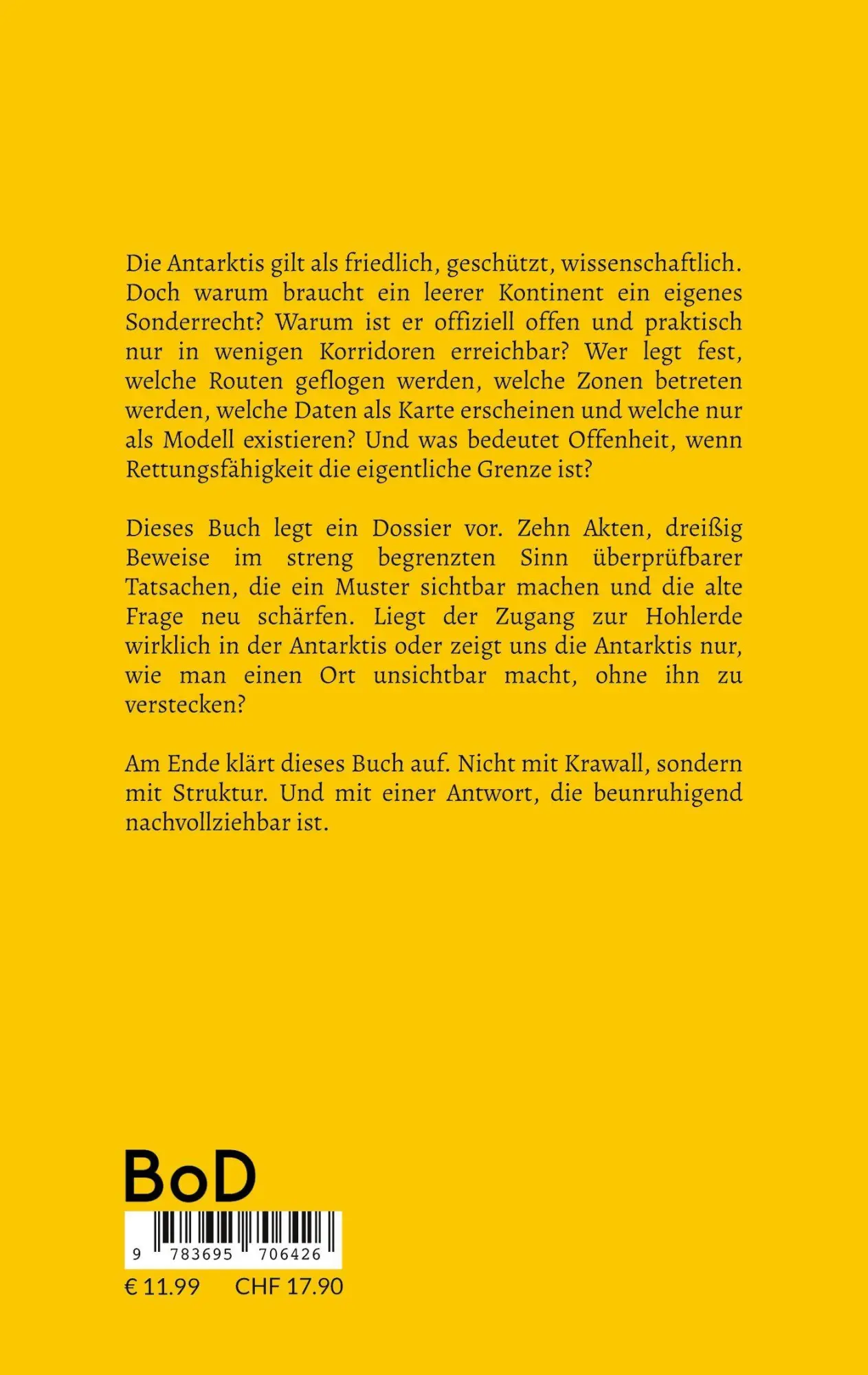 Rückseite: 9783695706426 | 30 Beweise für eine Hohlerde | Der Eingang liegt in der Antarktis