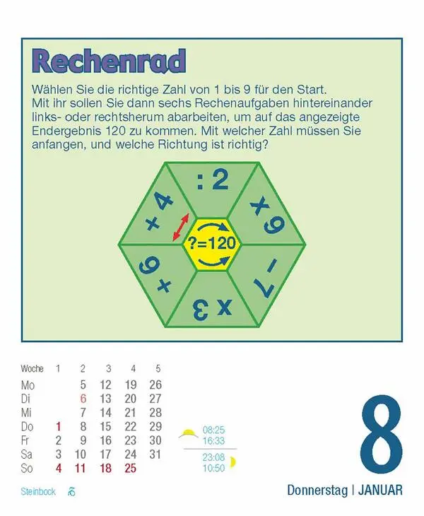 Bild: 9783731886426 | Rätsel und Denkspiele 2026 | Verlag Korsch | Kalender | 328 S. | 2026 Bild: 9783731886426 | Rätsel und Denkspiele 2026 | Verlag Korsch | Kalender | 328 S. | 2026