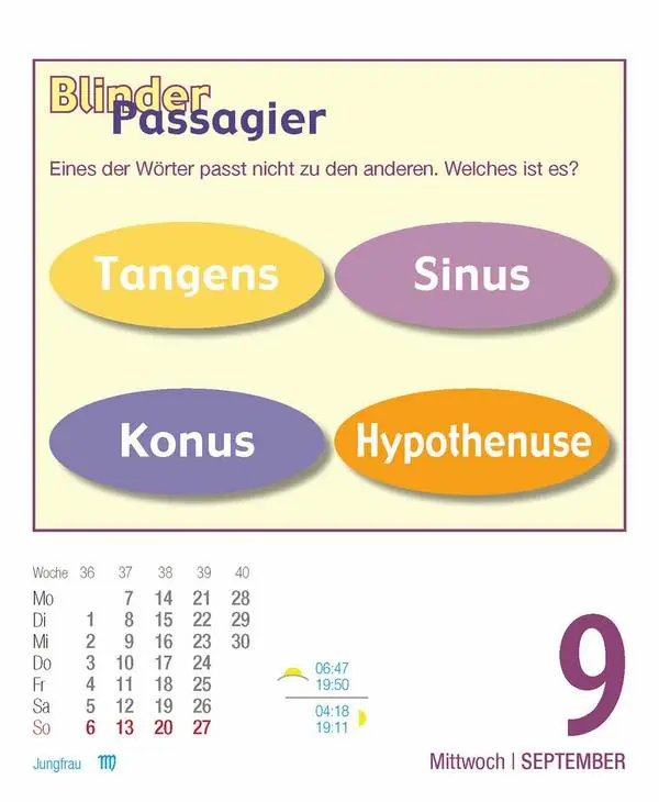 Bild: 9783731886426 | Rätsel und Denkspiele 2026 | Verlag Korsch | Kalender | 328 S. | 2026 Bild: 9783731886426 | Rätsel und Denkspiele 2026 | Verlag Korsch | Kalender | 328 S. | 2026