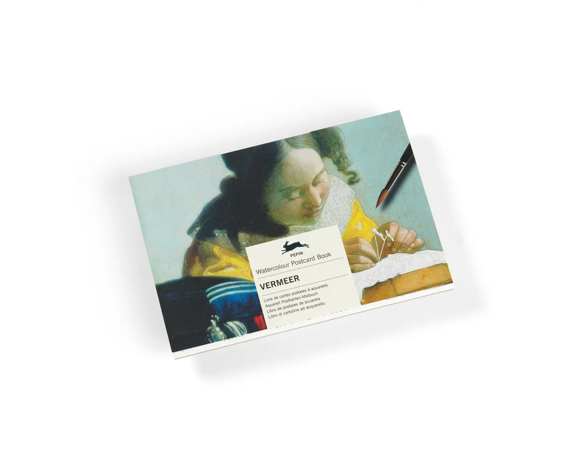Cover: 9789460096426 | Vermeer | Watercolour Postcard Book / Postkarten - Malbuch | Roojen