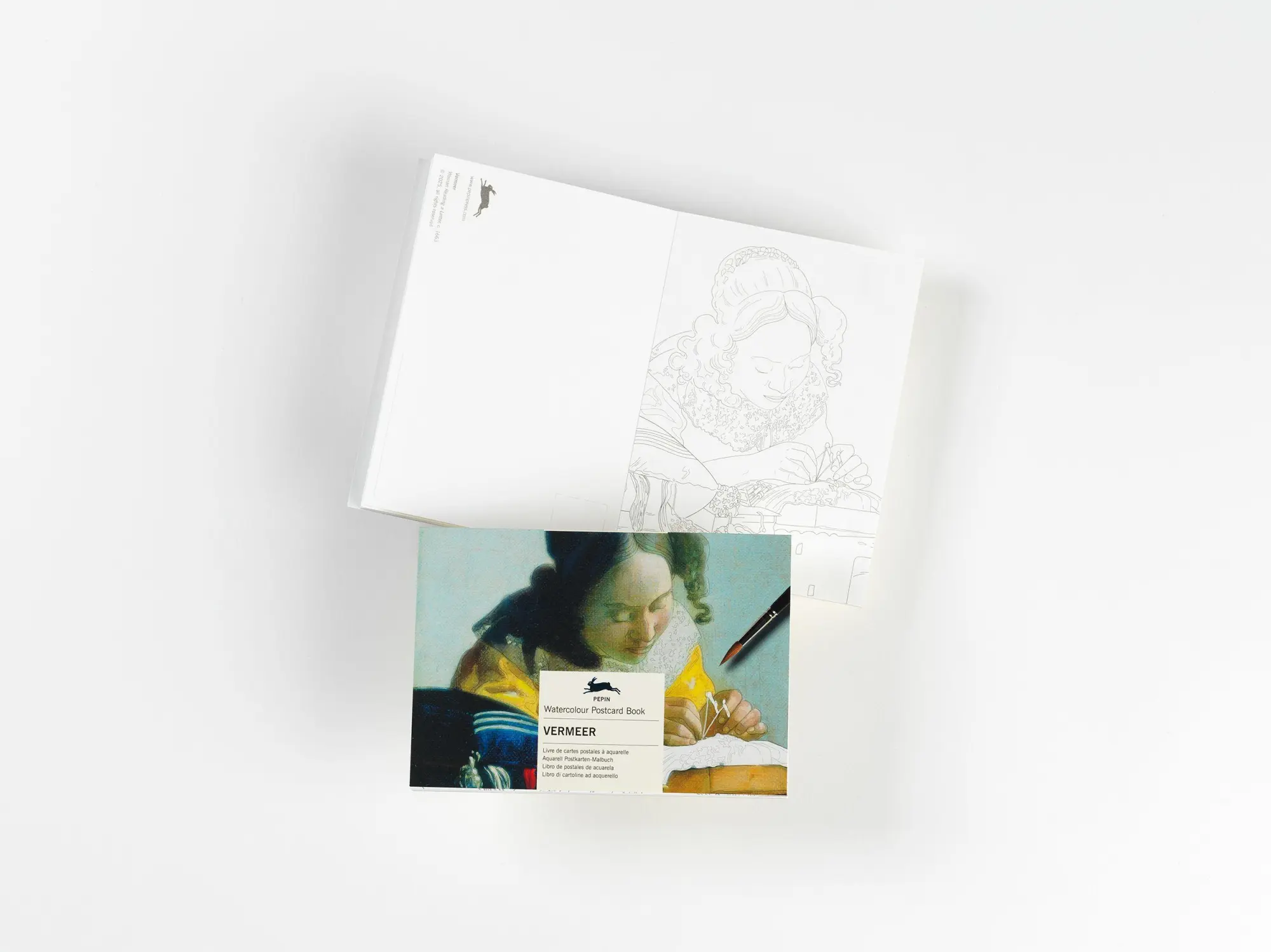 Bild: 9789460096426 | Vermeer | Watercolour Postcard Book / Postkarten - Malbuch | Roojen