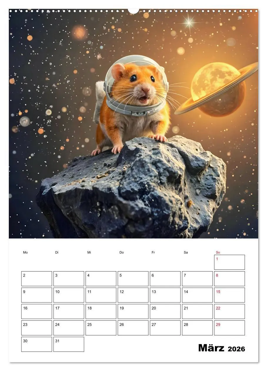 Bild: 9783457266526 | Space Hamster - Mit KI Hamster Astronauten im Weltall (hochwertiger...