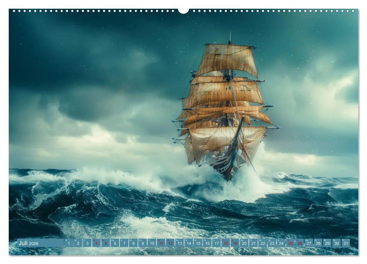 Bild: 9783457406526 | Mit den Träumen segeln (Wandkalender 2026 DIN A2 quer), CALVENDO...