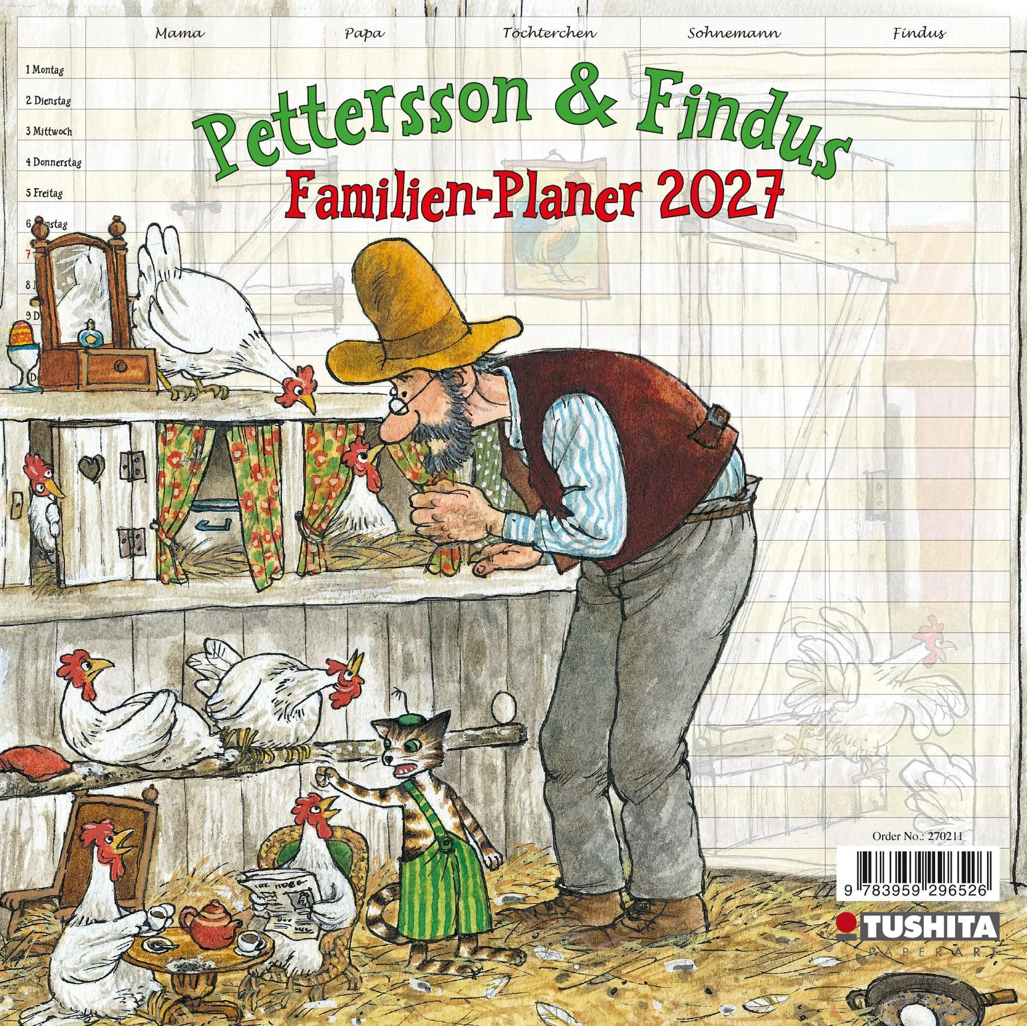 Cover: 9783959296526 | Pettersson &amp; Findus - Familien Planer 2027 | Kalender 2027 | Kalender