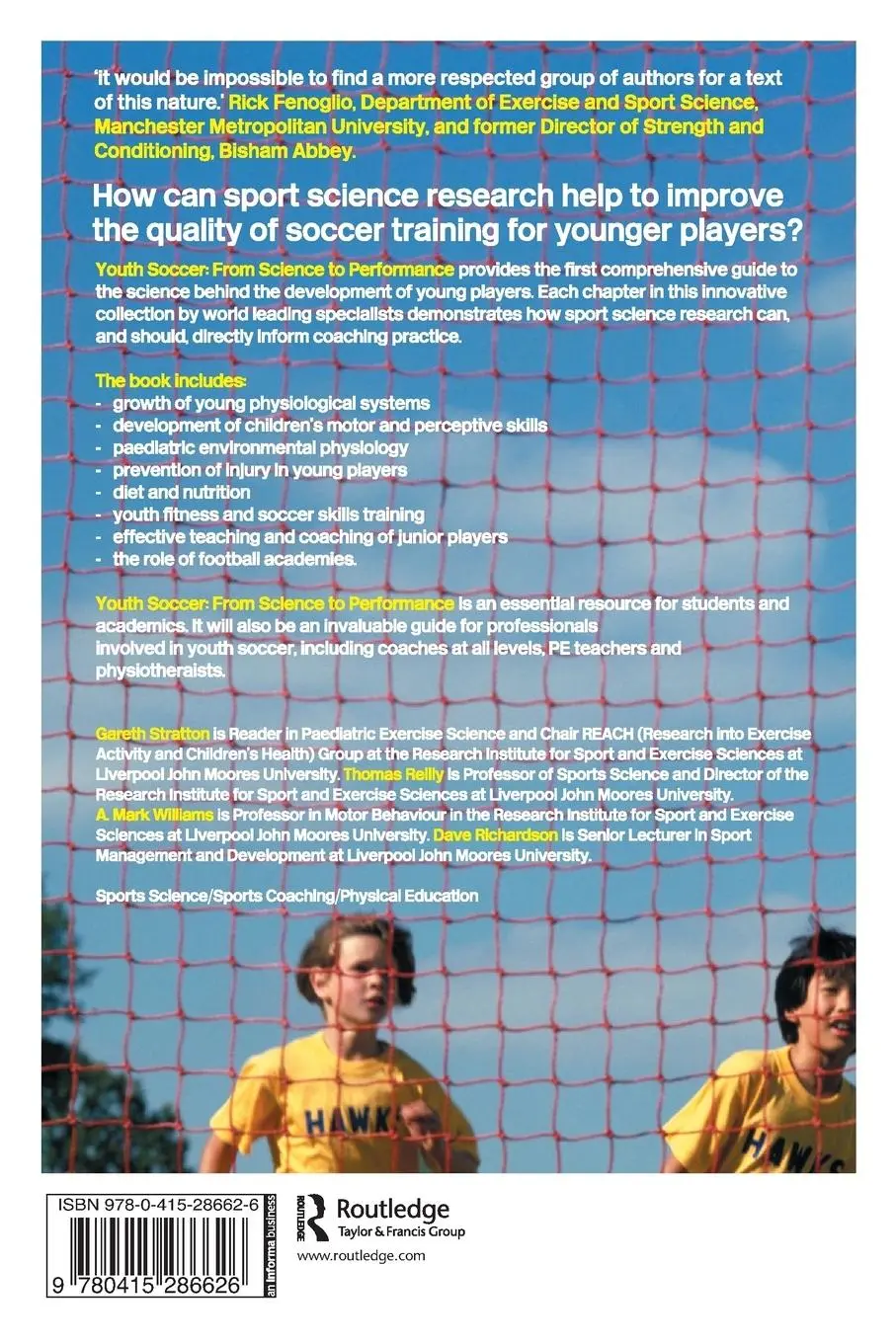 Rückseite: 9780415286626 | Youth Soccer | From Science to Performance | Thomas Reilly (u. a.)
