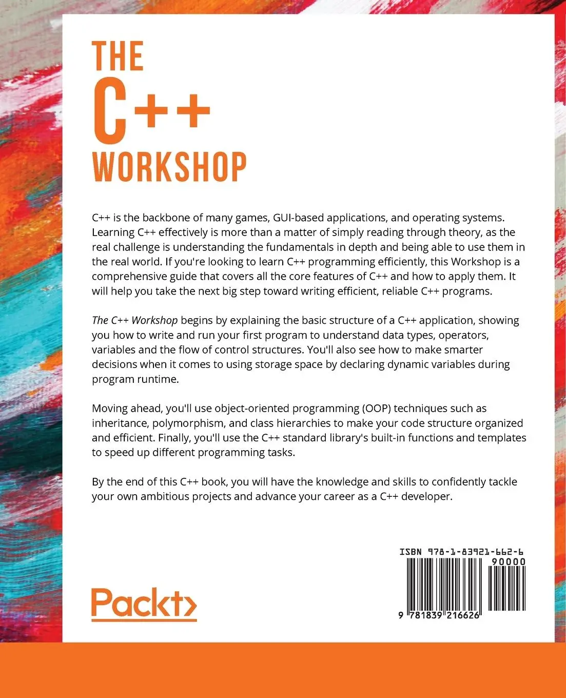 Rückseite: 9781839216626 | The C++ Workshop | Dale Green (u. a.) | Taschenbuch | Englisch | 2020