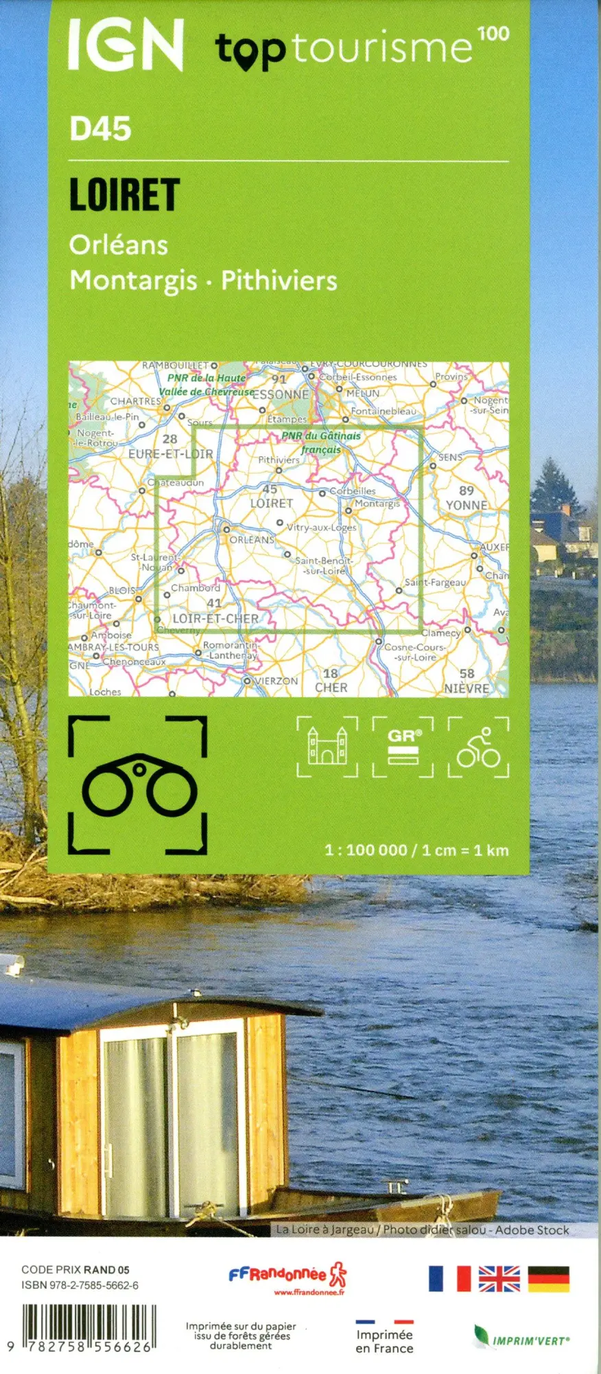 Bild: 9782758556626 | Loiret Orléans | LOIRET - ORLÉANS - MONTARGIS _ PITHIVIERS 1:100000