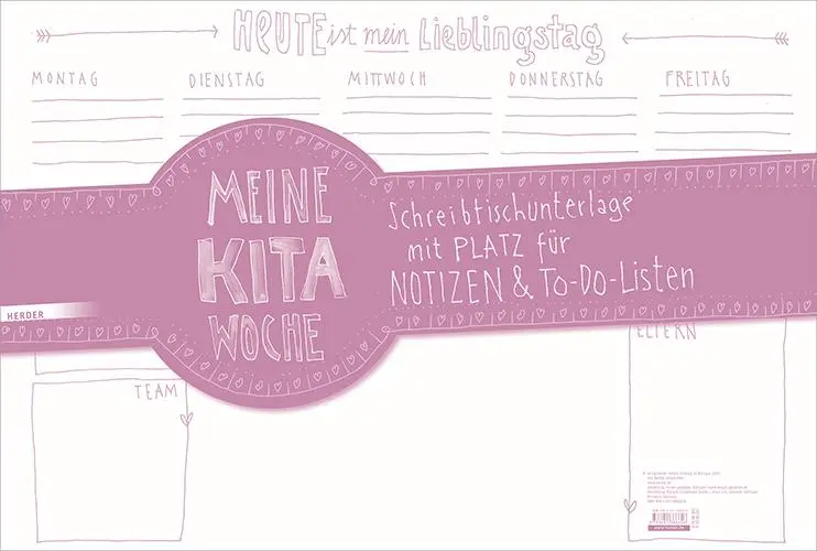 Cover: 9783451386626 | Meine Kita-Woche | Kalender | 25 S. | Deutsch | Herder Verlag GmbH