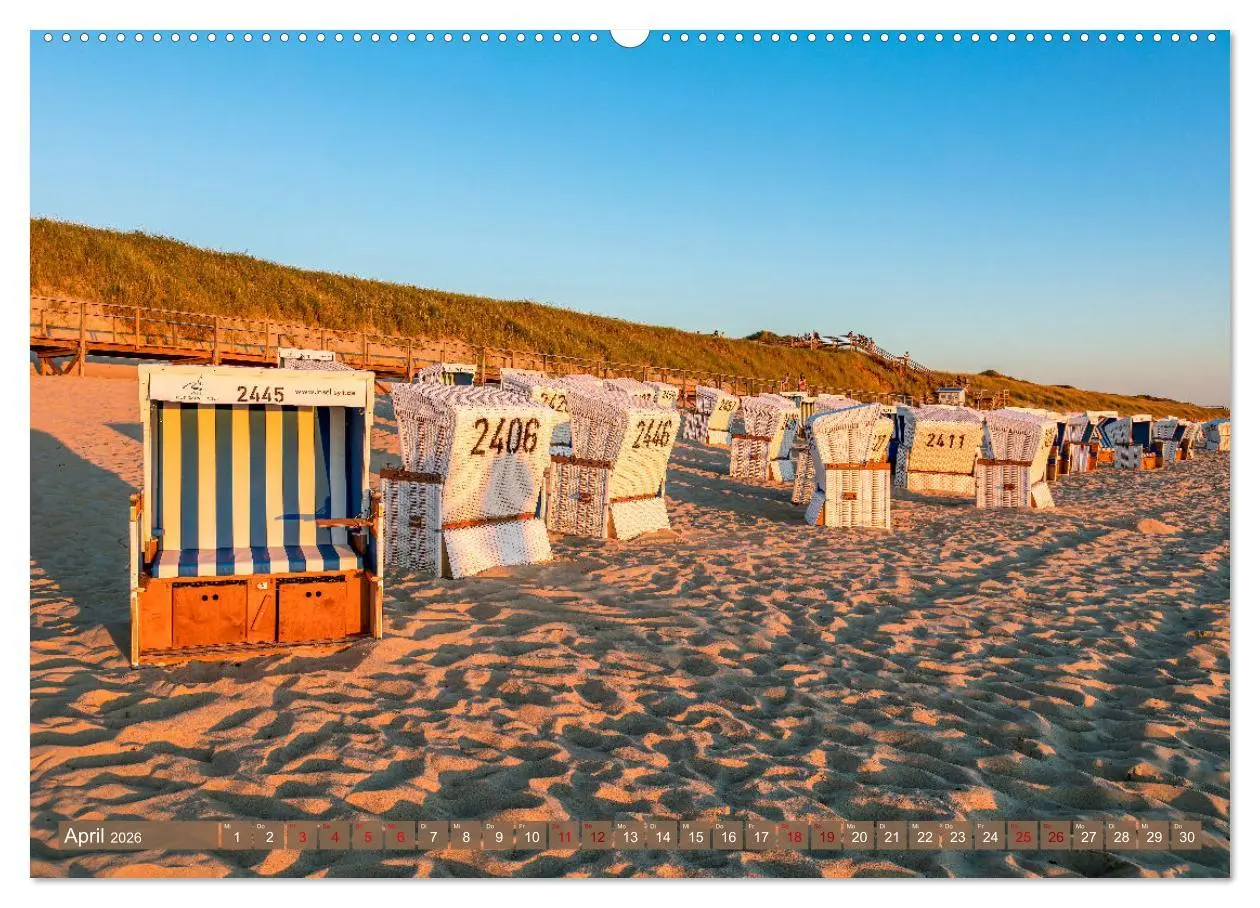 Bild: 9783457566626 | Verzaubert von Sylt (Wandkalender 2026 DIN A2 quer), CALVENDO...