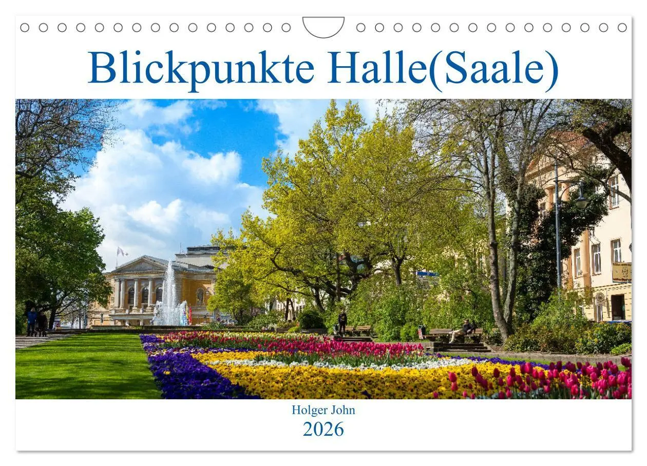 Cover: 9783457706626 | Blickpunkte Halle (Saale) (Wandkalender 2026 DIN A4 quer), CALVENDO...