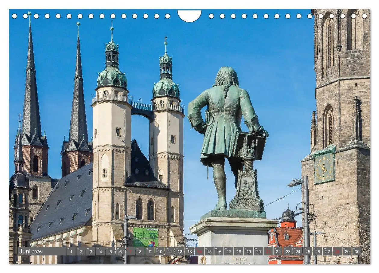 Bild: 9783457706626 | Blickpunkte Halle (Saale) (Wandkalender 2026 DIN A4 quer), CALVENDO...