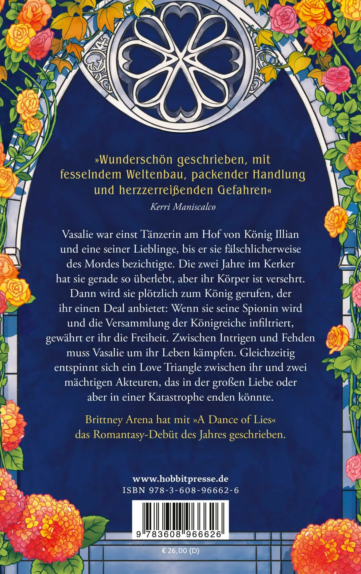 Rückseite: 9783608966626 | A Dance of Lies | Brittney Arena | Buch | 512 S. | Deutsch | 2025