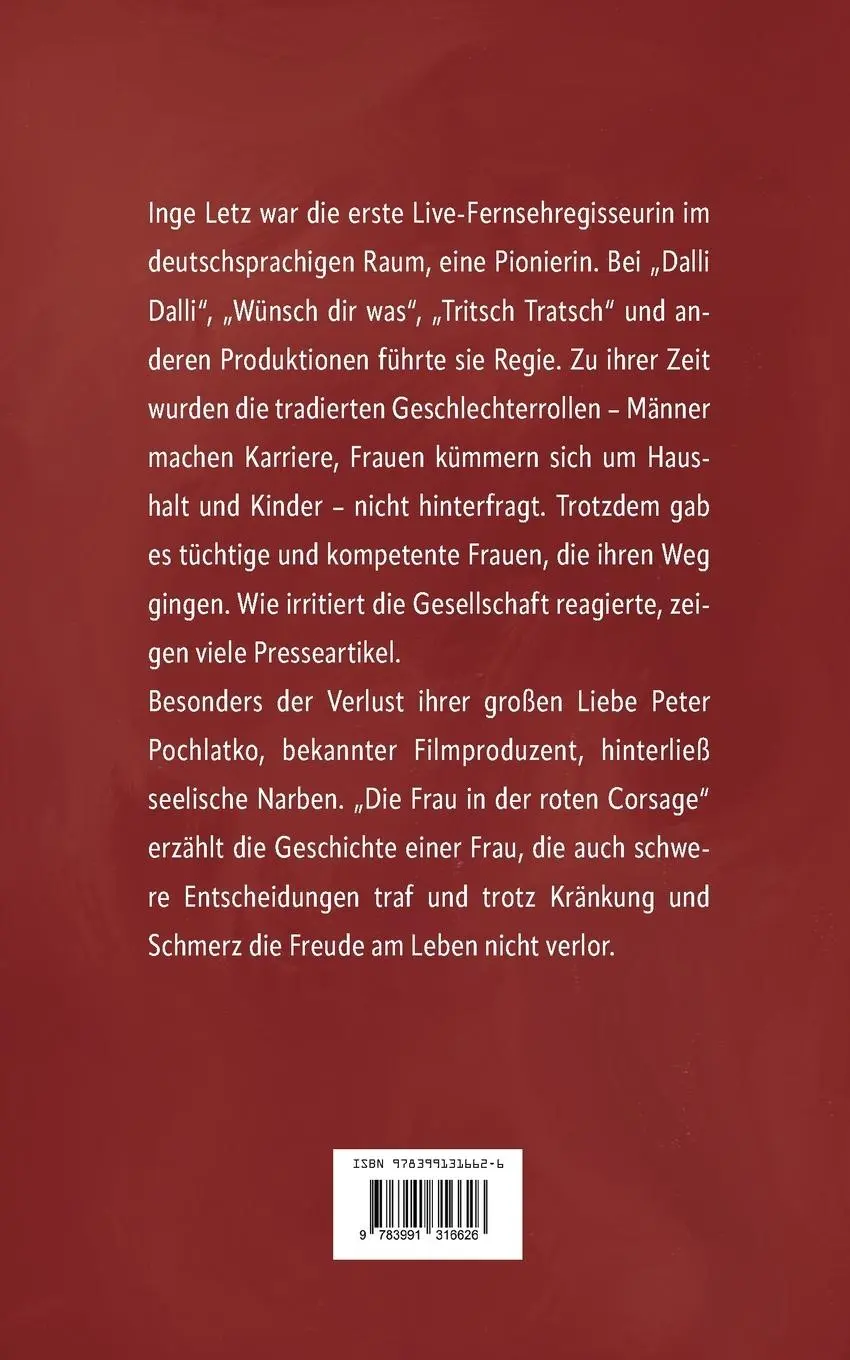 Rückseite: 9783991316626 | Die Frau in der roten Corsage - Karriere wider Willen? | Assadian