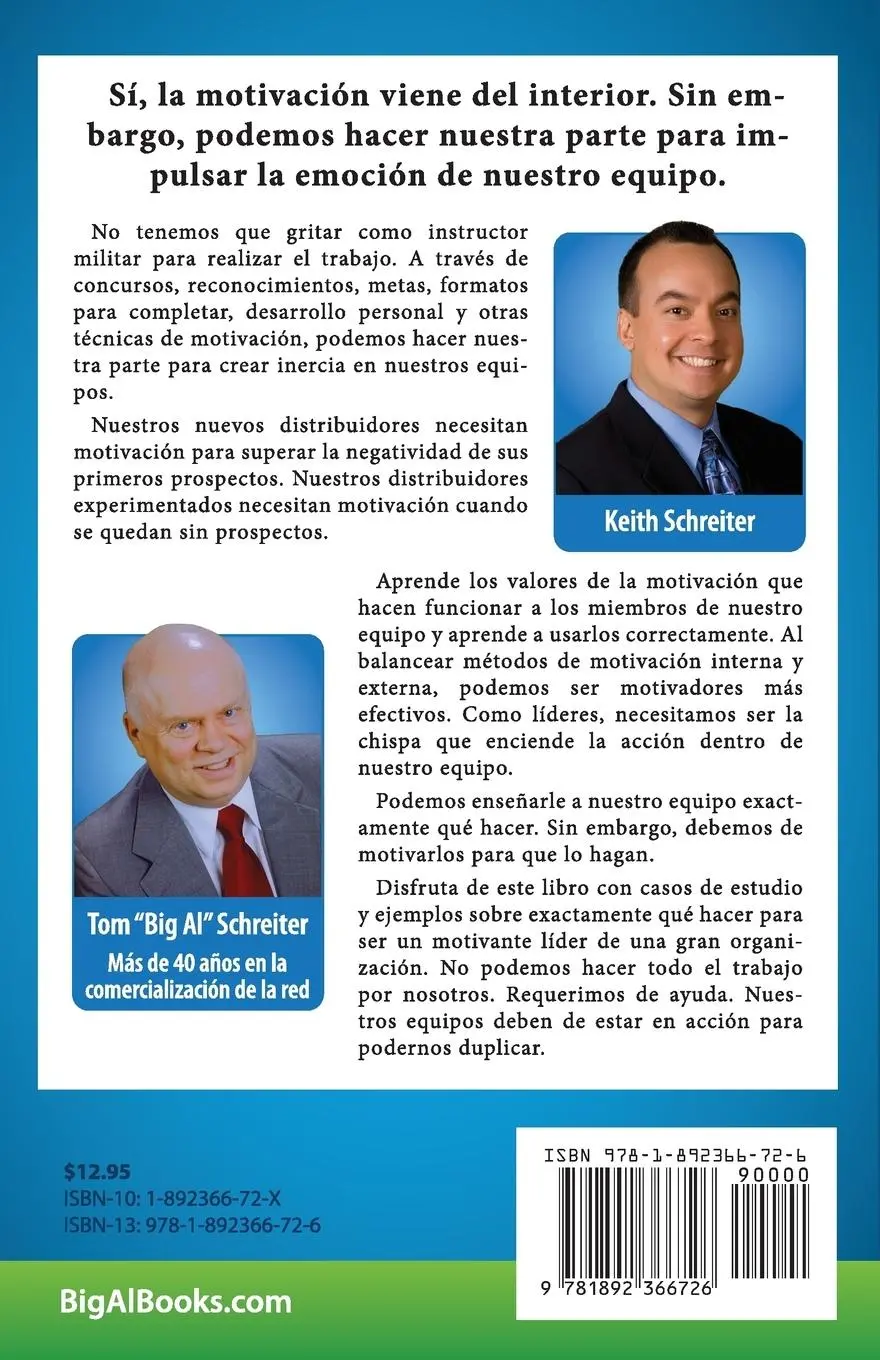 Rückseite: 9781892366726 | Motivación. Acción. Resultados. | Keith Schreiter (u. a.) | Buch