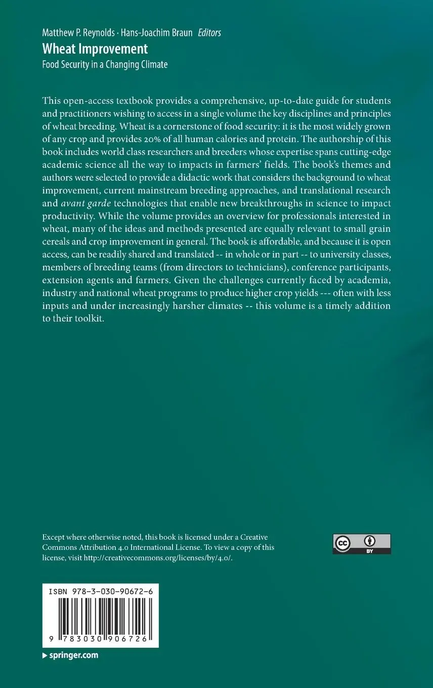Rückseite: 9783030906726 | Wheat Improvement | Food Security in a Changing Climate | Buch | lii