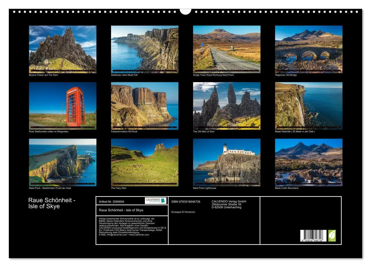 Bild: 9783516646726 | Raue Schönheit - Isle of Skye (Wandkalender 2026 DIN A2 quer),...