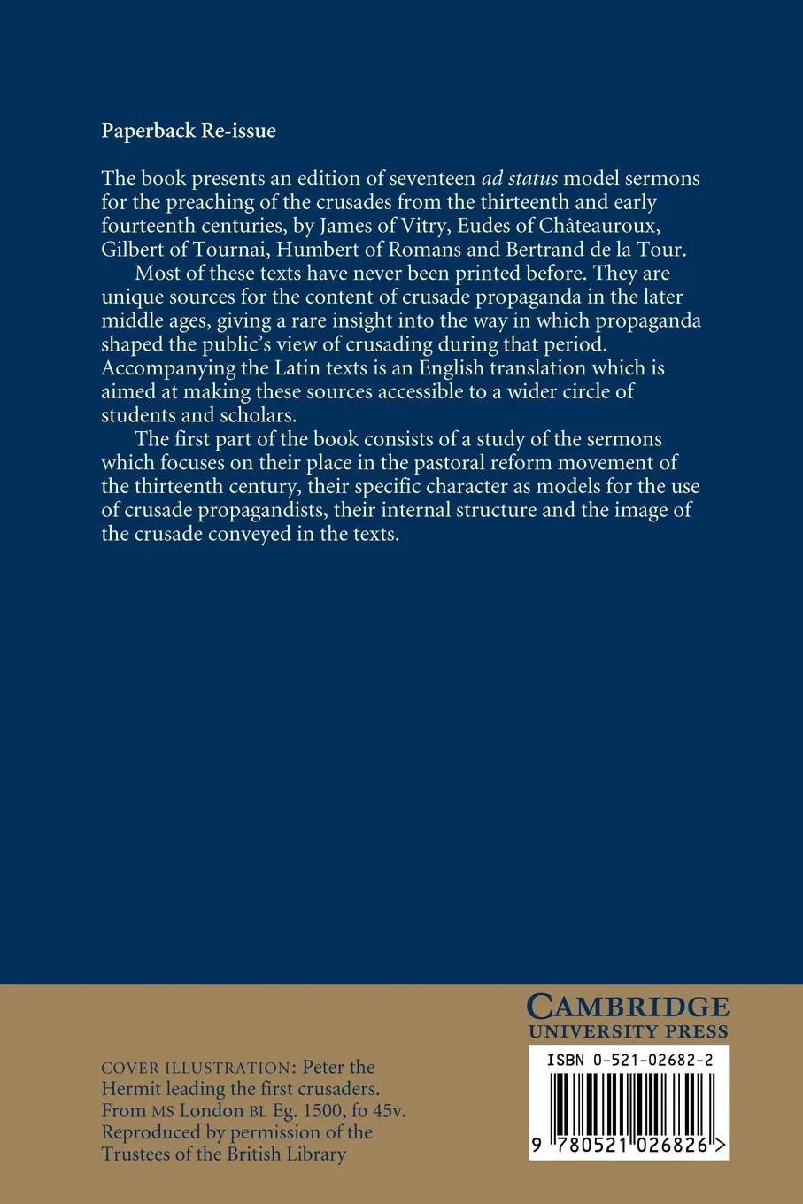 Rückseite: 9780521026826 | Crusade Propaganda and Ideology | Christoph T. Maier | Taschenbuch