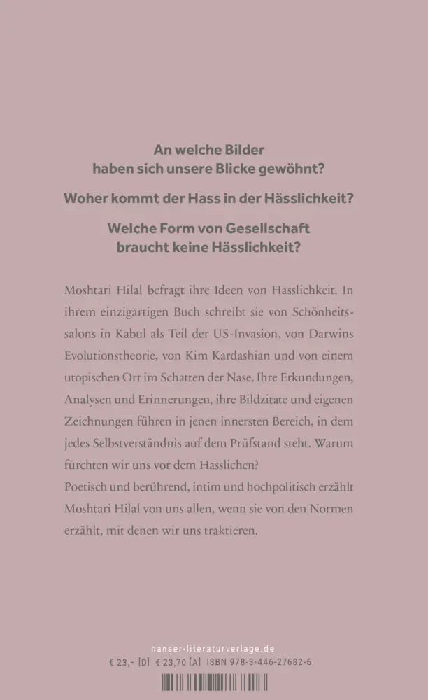 Bild: 9783446276826 | Hässlichkeit | Moshtari Hilal | Buch | 224 S. | Deutsch | 2023