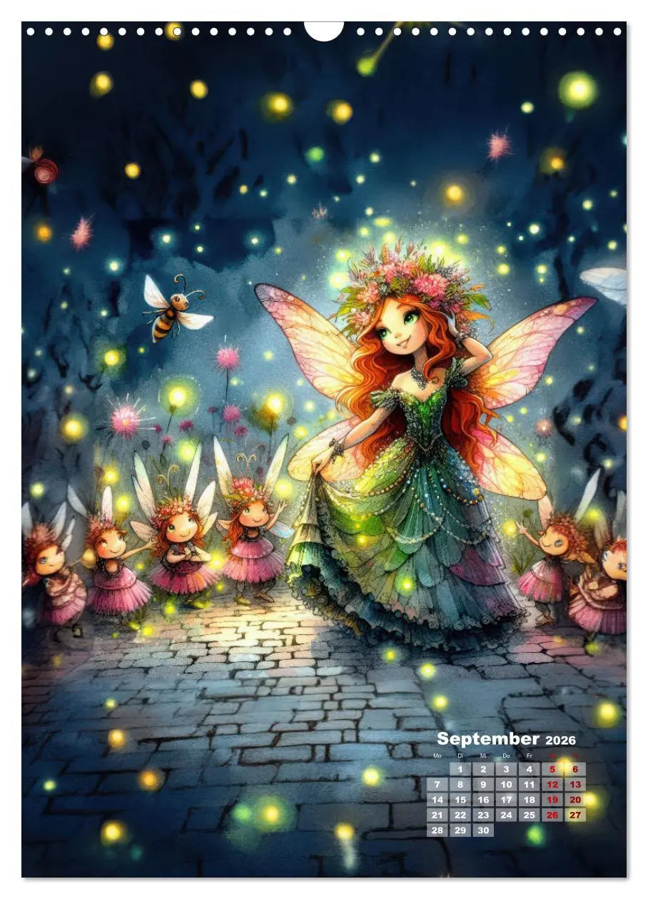 Bild: 9783516256826 | Kleine Feen so zart und fein (Wandkalender 2026 DIN A3 hoch),...
