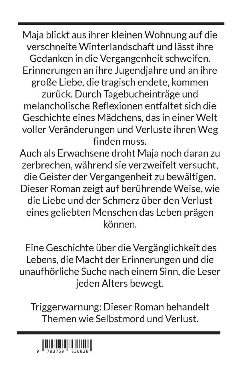 Rückseite: 9783759736826 | Love - Time - Death | Fiktionale Autobiografie | Maja Jane Voss | Buch