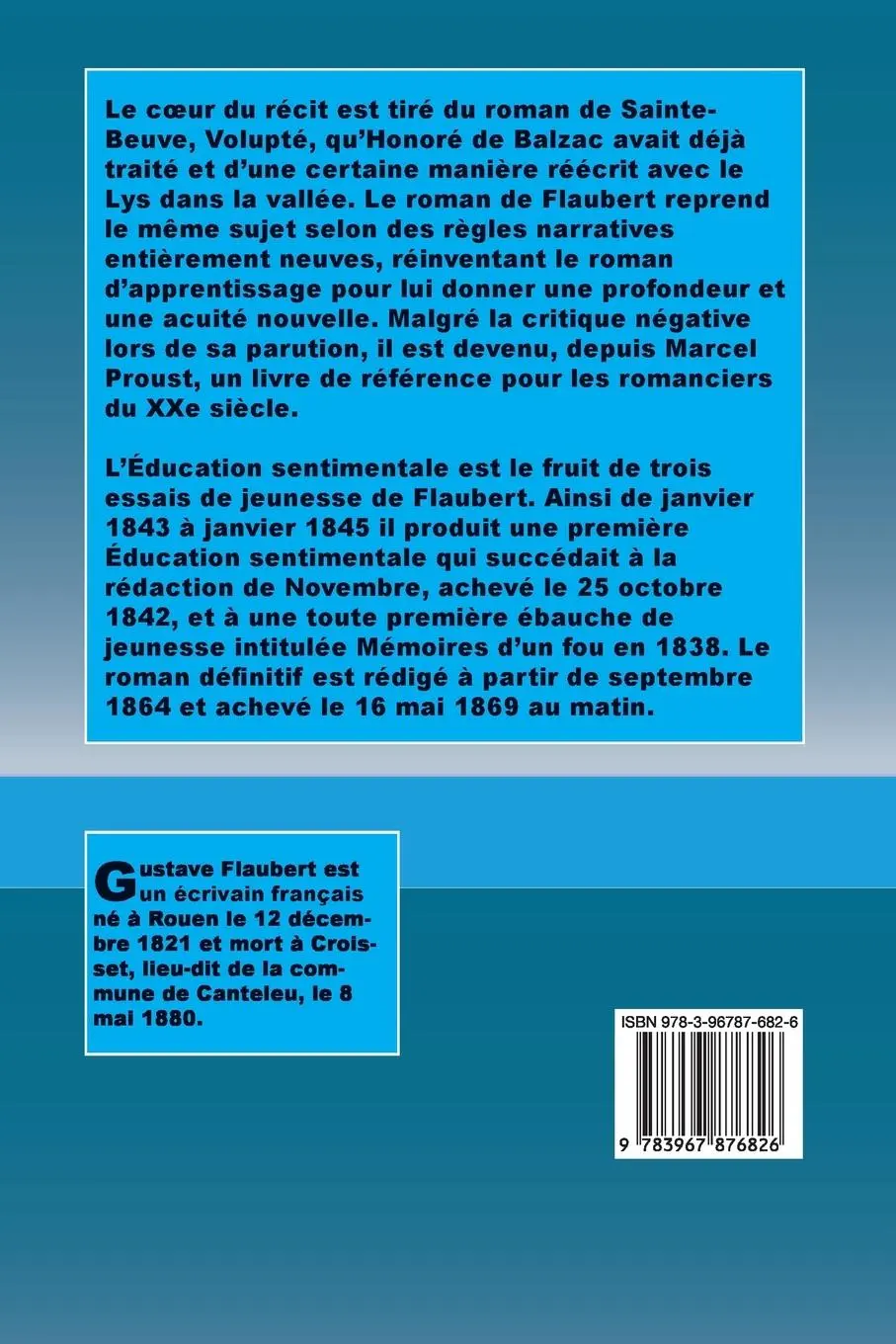 Rückseite: 9783967876826 | L'éducation sentimentale | Gustave Flaubert | Taschenbuch | 2020