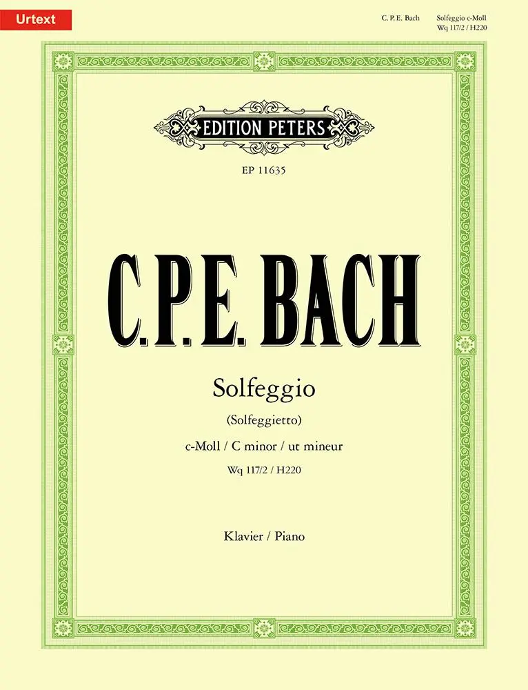 Cover: 9790014136826 | Solfeggio (Solfeggietto) c-Moll Wq 117/2 / H220 | Partitur für Klavier