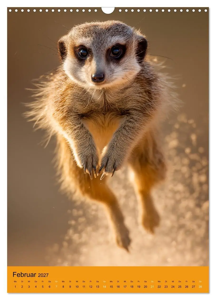 Bild: 9783516866926 | Die Erdmännchen Familie - Kalender der niedlichen Tiere...