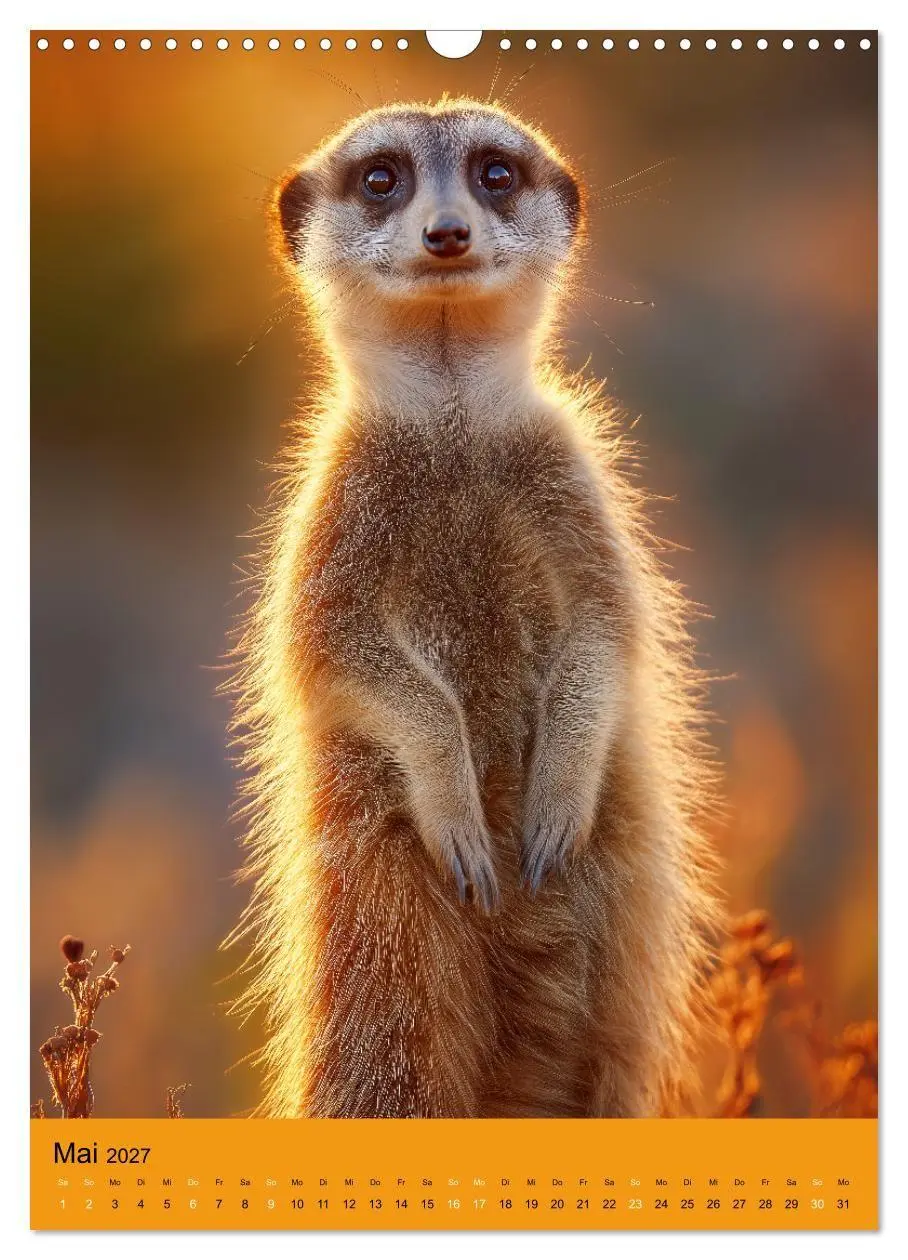 Bild: 9783516866926 | Die Erdmännchen Familie - Kalender der niedlichen Tiere...