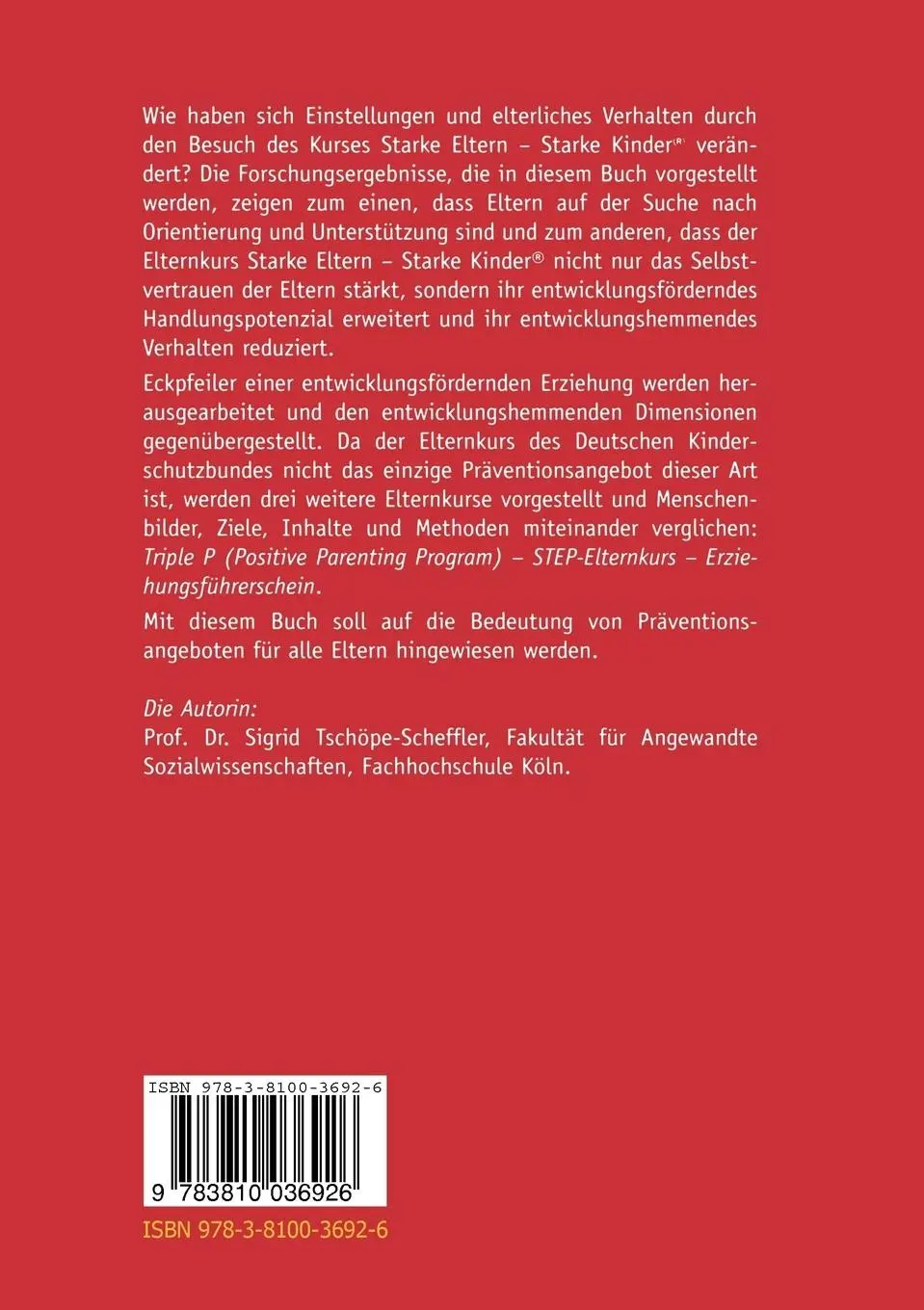 Rückseite: 9783810036926 | Elternkurse auf dem Prüfstand | Wie Erziehung wieder Freude macht