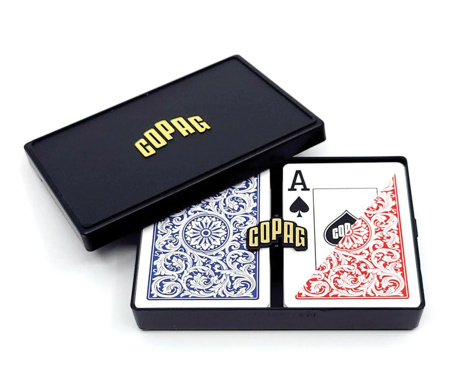 Cover: 7896008947026 | COPAG Elite - Jumbo Face - 2 index - Blue/Red Double-Deck | Copag