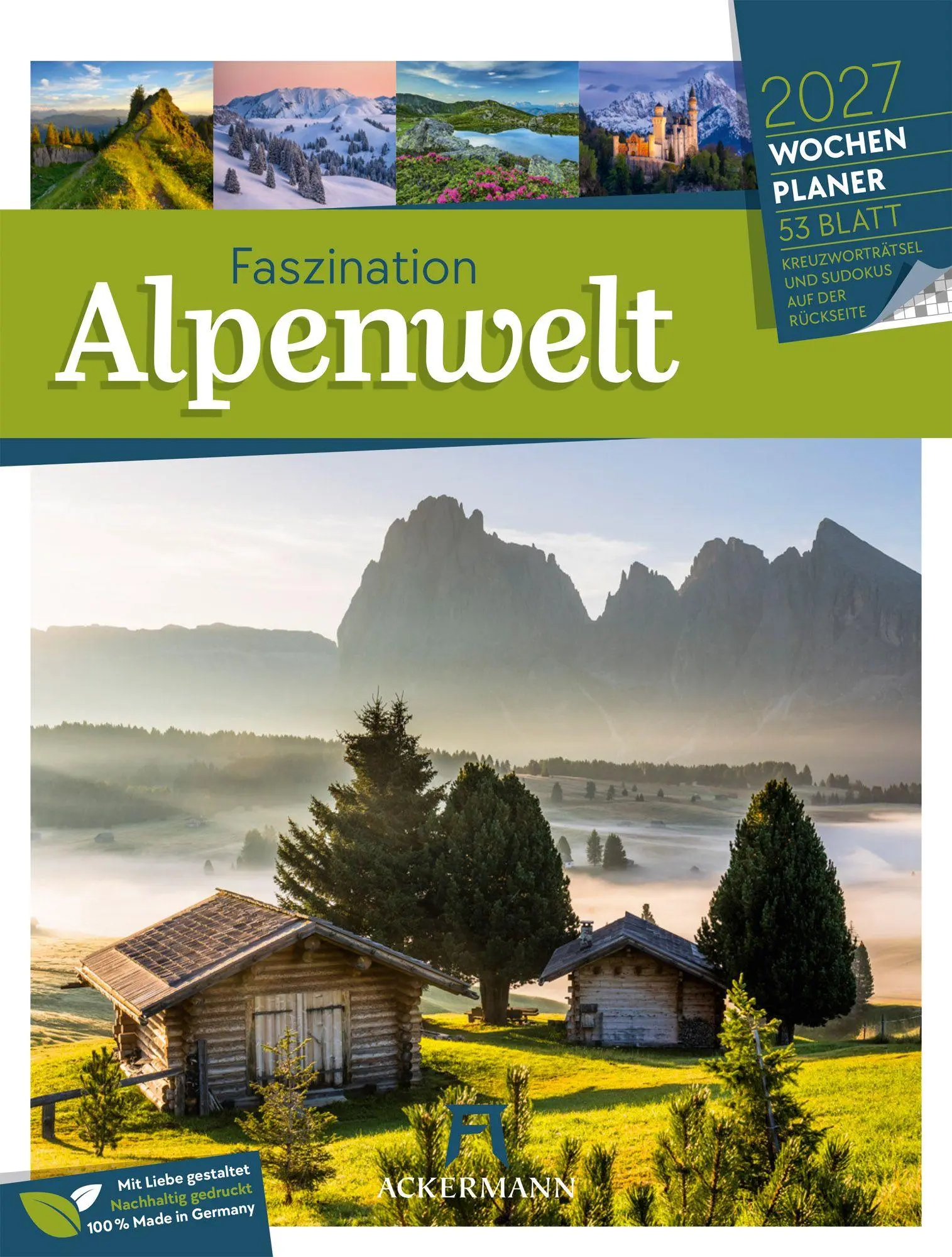 Cover: 9783838437026 | Faszination Alpenwelt Wochenplaner Kalender 2027 | GmbH | Kalender