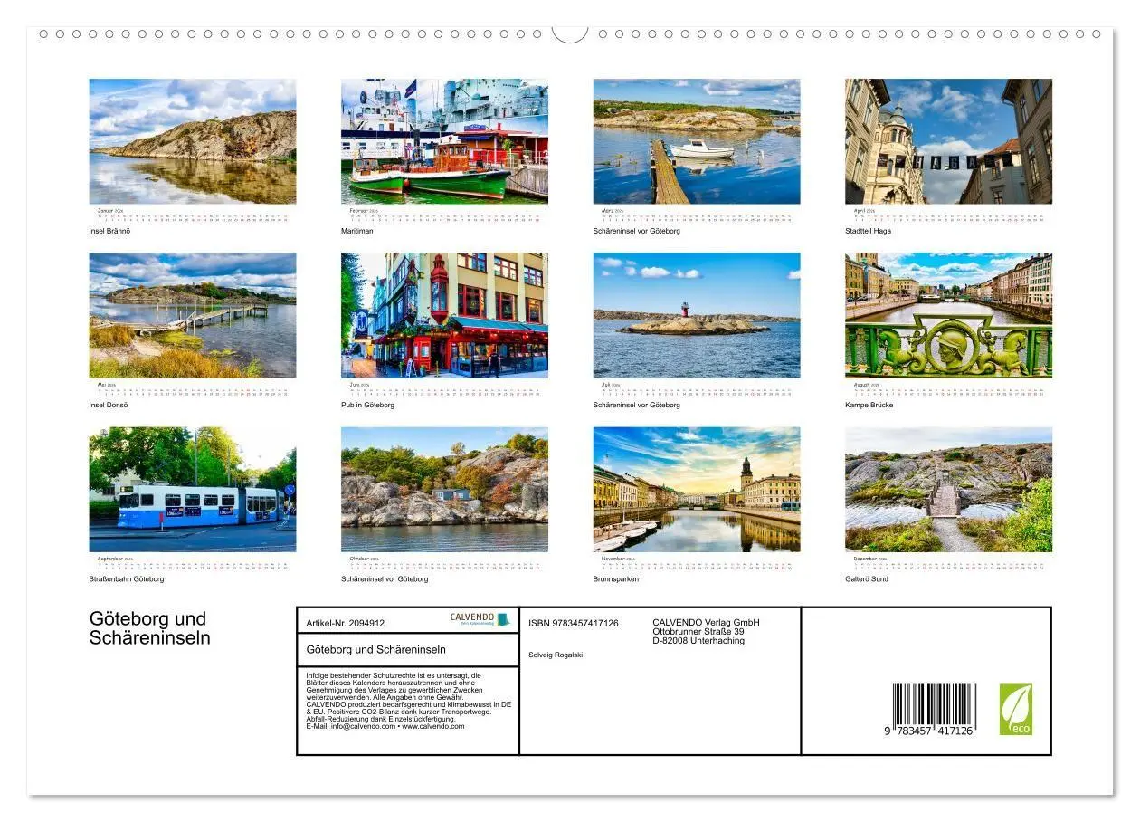 Bild: 9783457417126 | Göteborg und Schäreninseln (hochwertiger Premium Wandkalender 2026...