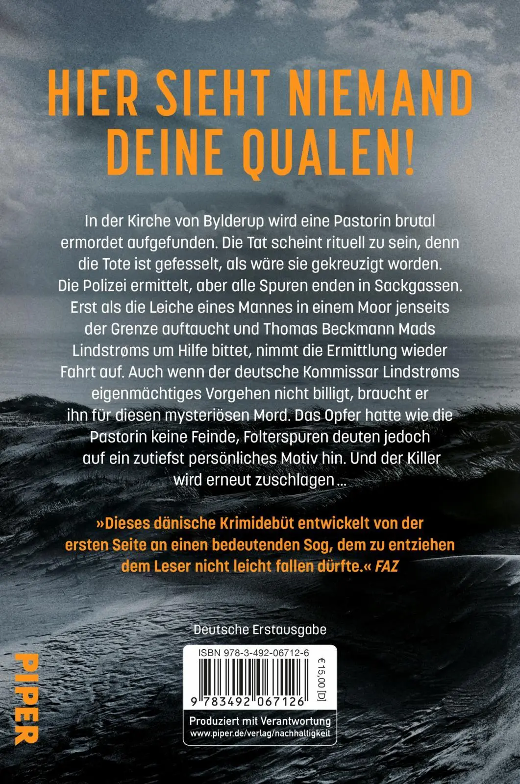 Rückseite: 9783492067126 | Niemand sieht dich | Karen Inge Nielsen | Taschenbuch | Grenzland