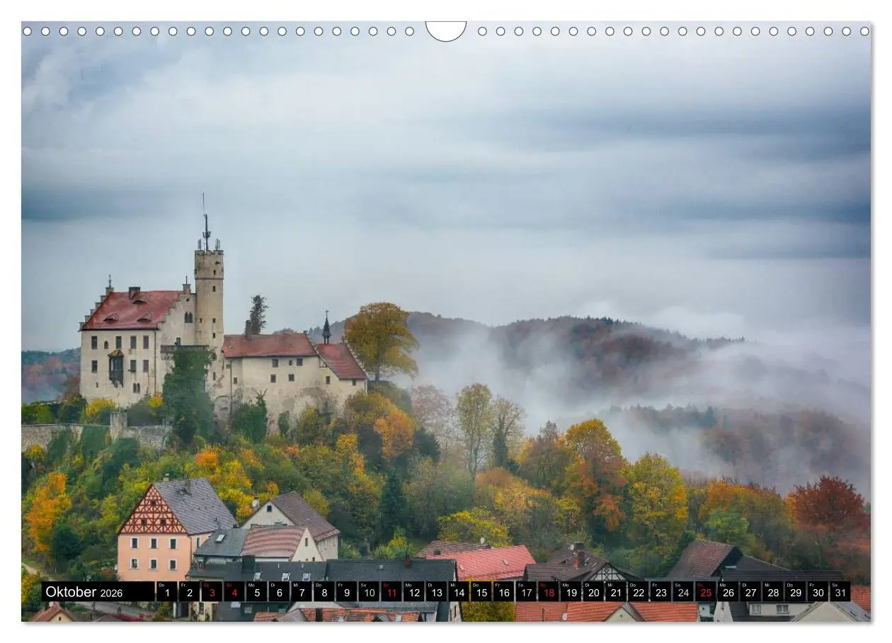 Bild: 9783516057126 | Unterwegs auf der fränkischen Burgenstraße (Wandkalender 2026 DIN...